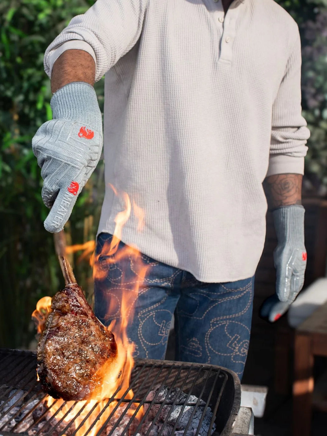 BBQ/Oven Gloves MEATER Grey by Meater - ChefsCotton