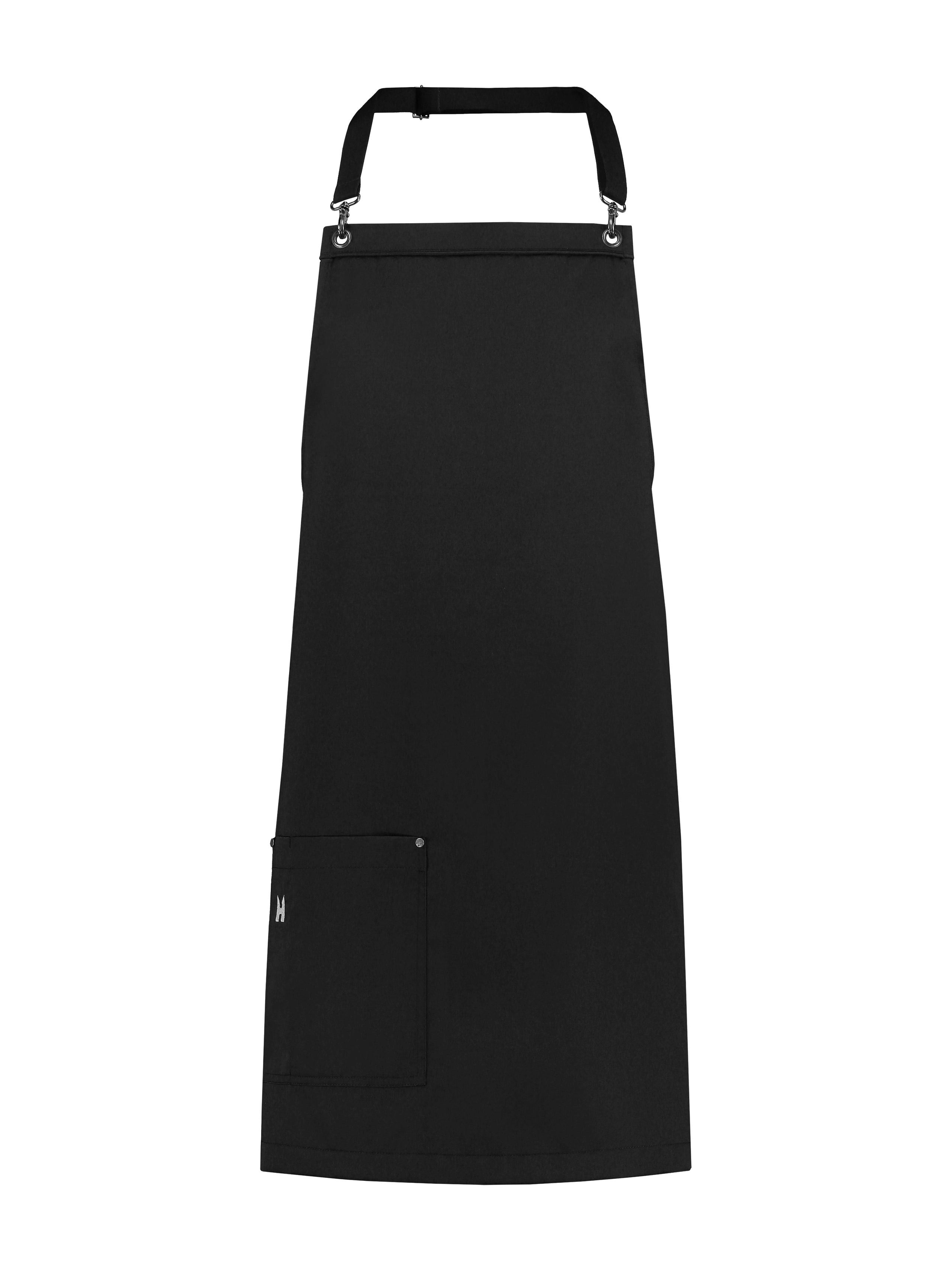 Bib Apron Davos Black by Le Nouveau Chef - ChefsCotton