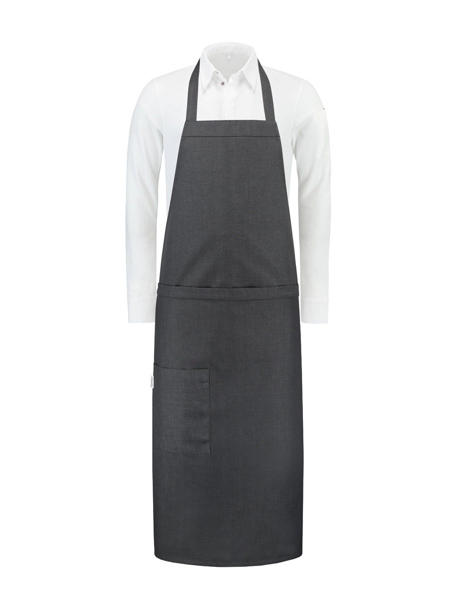 Bib Apron Phoenix Black Denim by Le Nouveau Chef - ChefsCotton