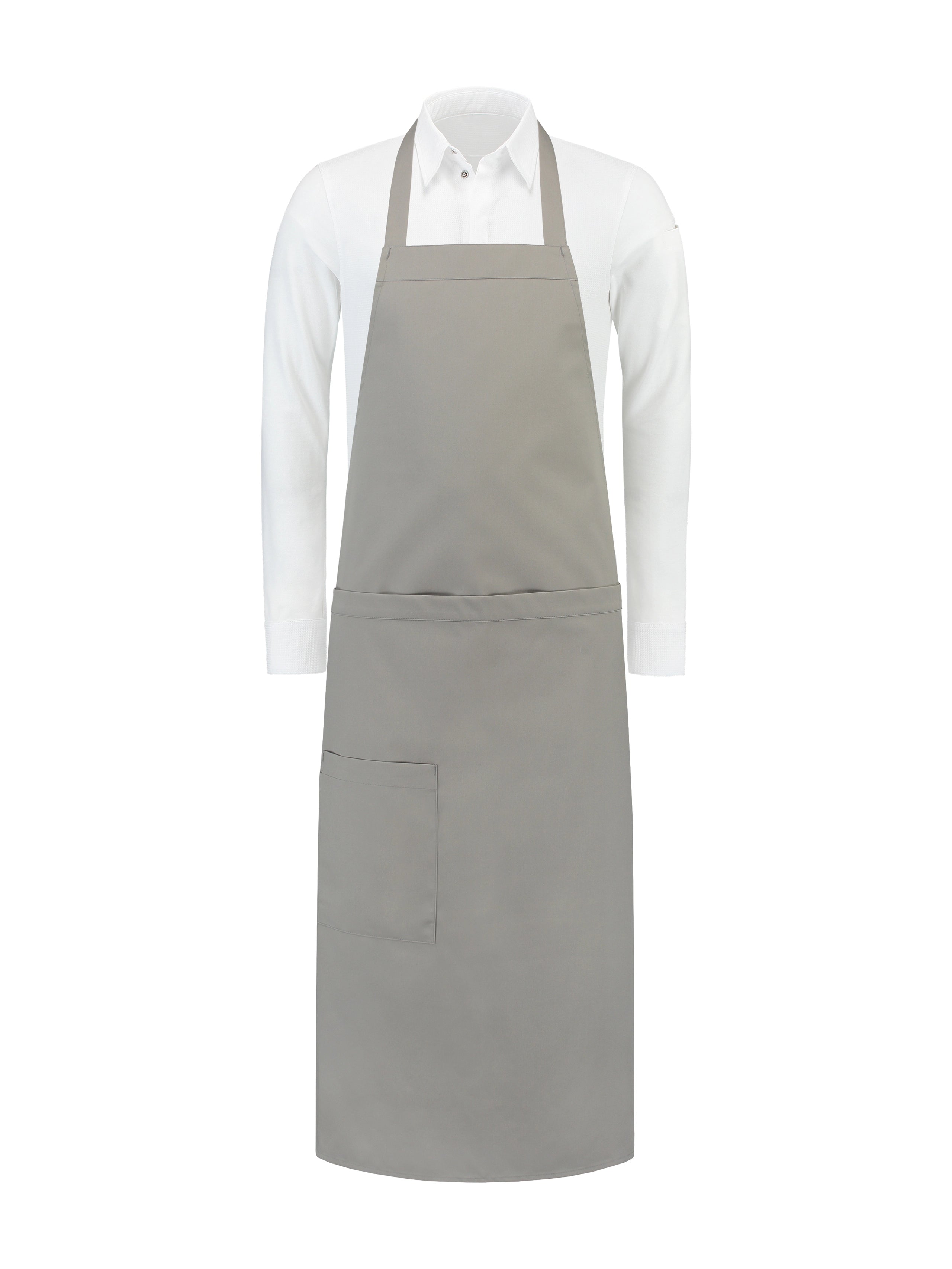 Bib Apron Phoenix Slate Grey by Le Nouveau Chef - ChefsCotton