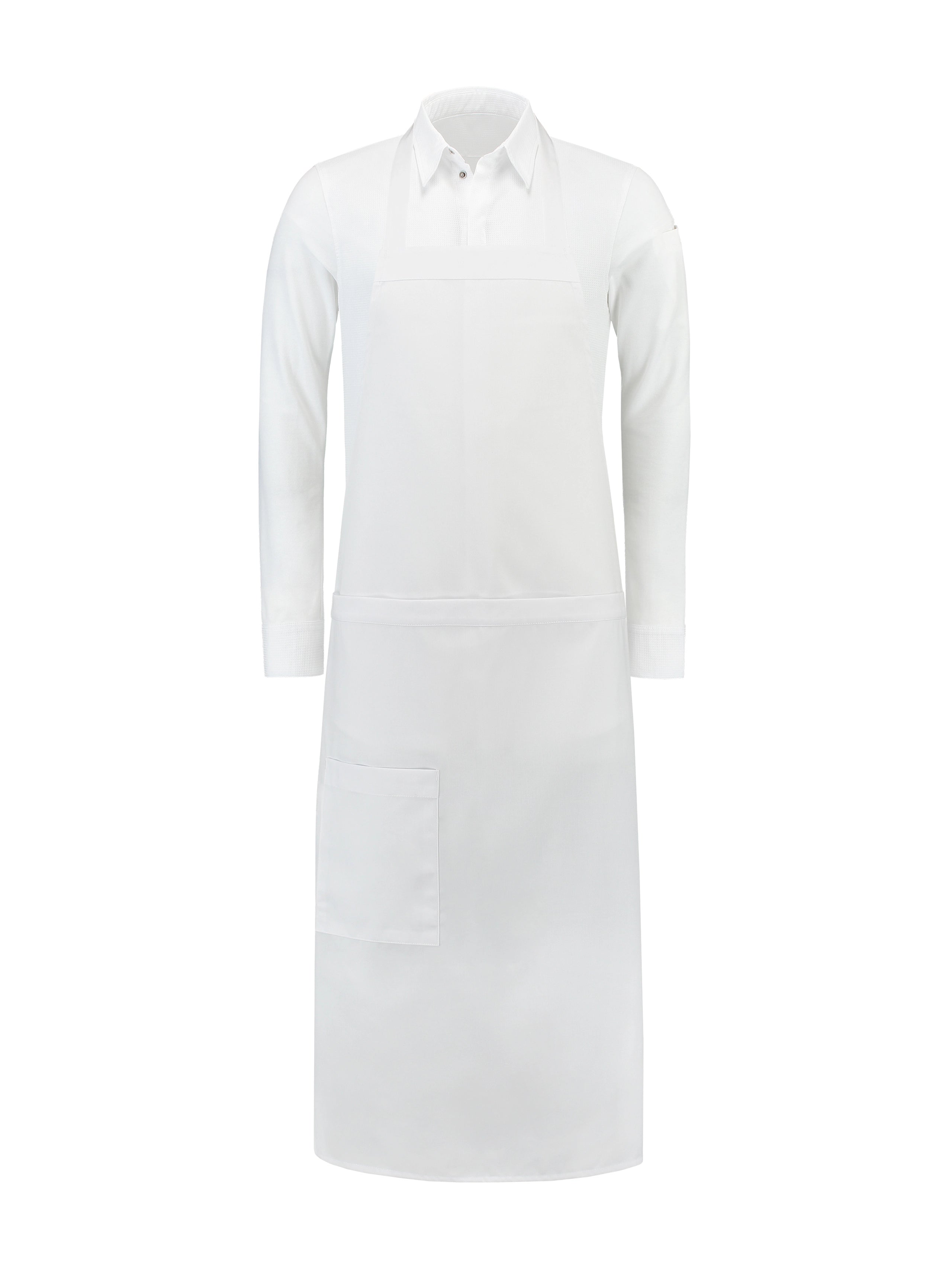 Bib Apron Phoenix White by Le Nouveau Chef - ChefsCotton
