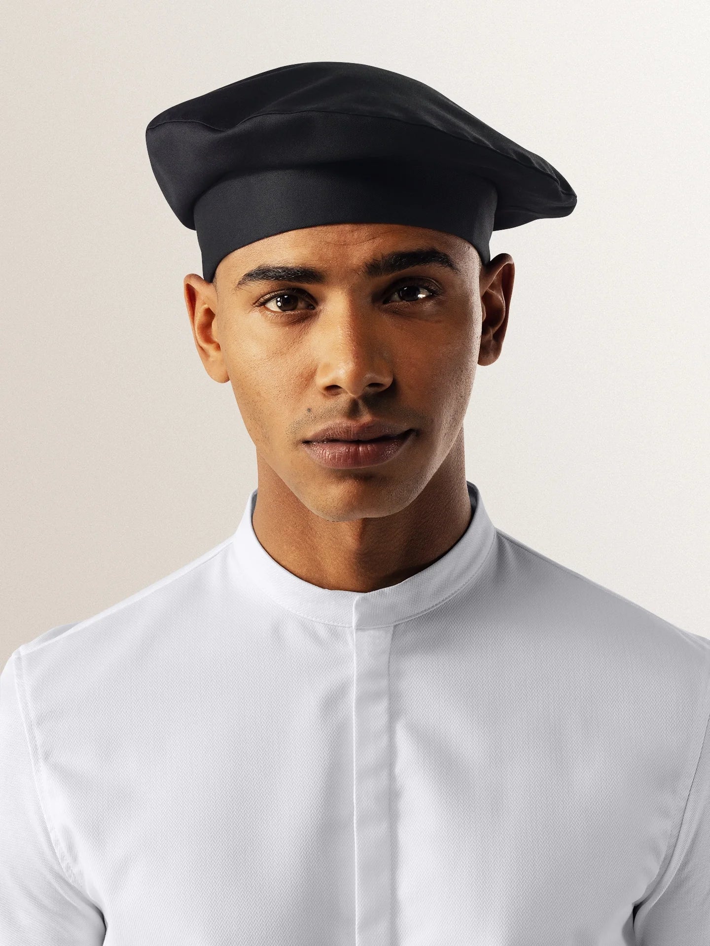 Chef Hat Baret Black by Le Nouveau Chef - ChefsCotton