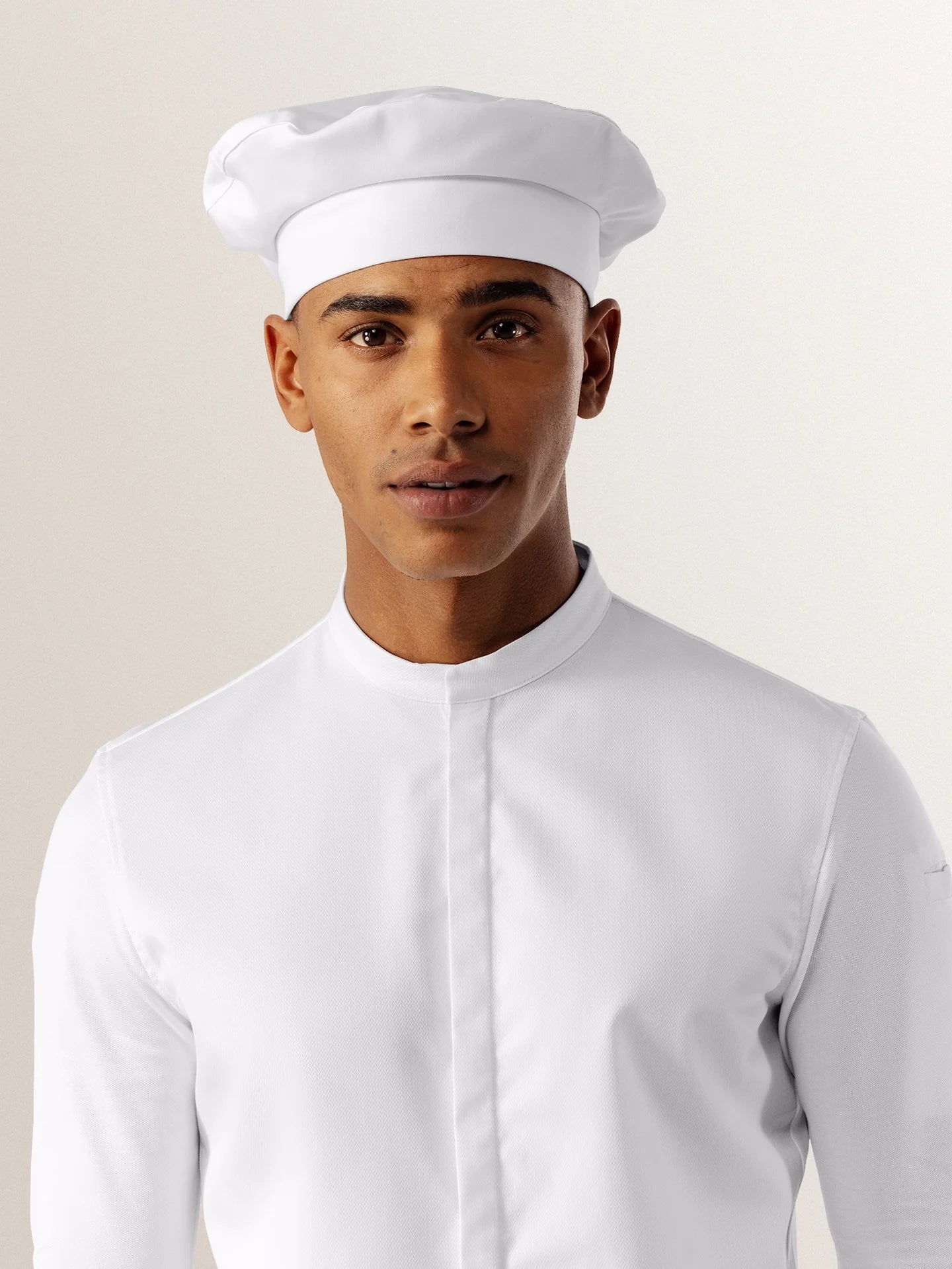 Chef Hat Baret White by Le Nouveau Chef - ChefsCotton