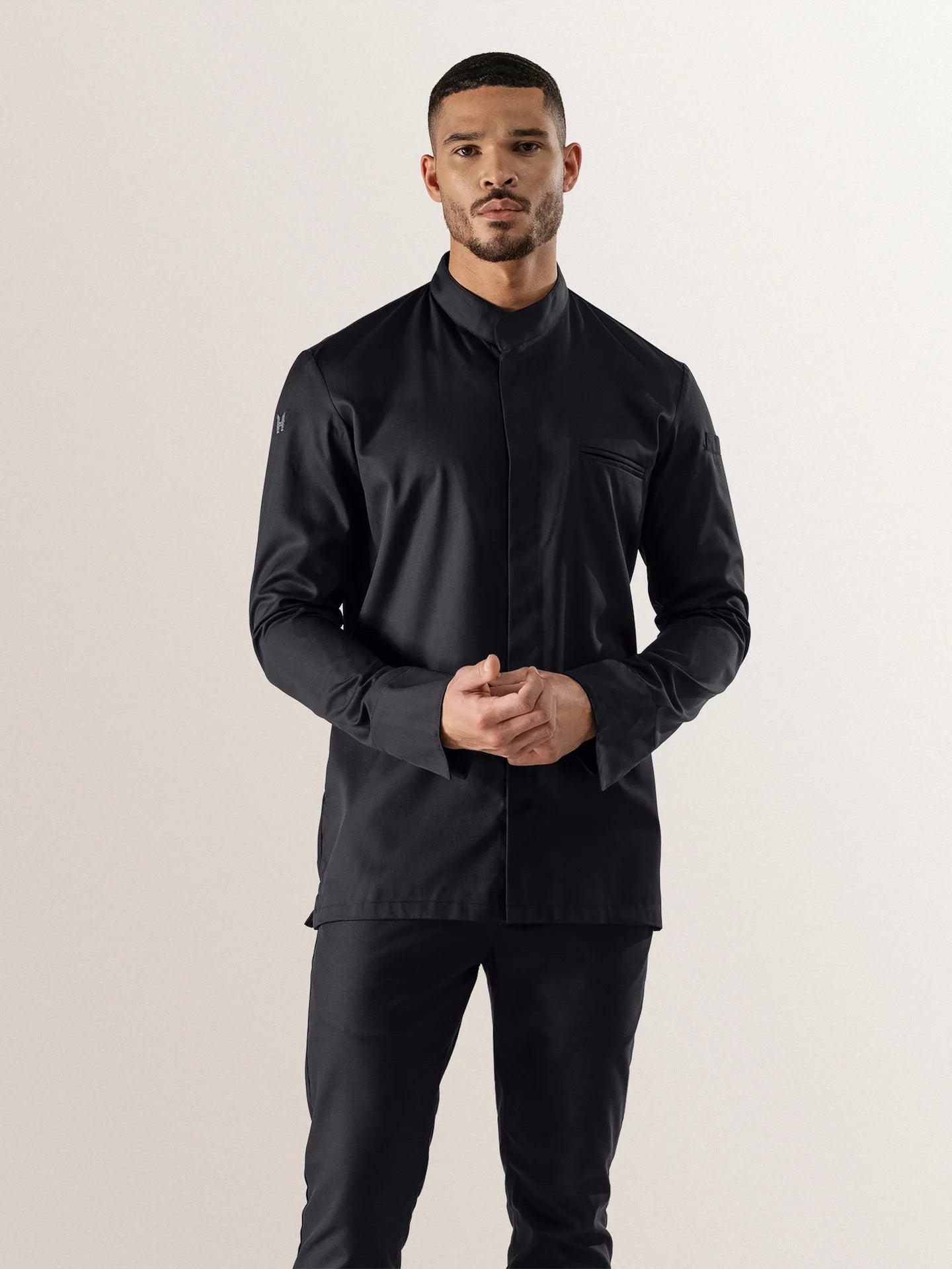 Chef Jacket Alain Black by Le Nouveau Chef - ChefsCotton