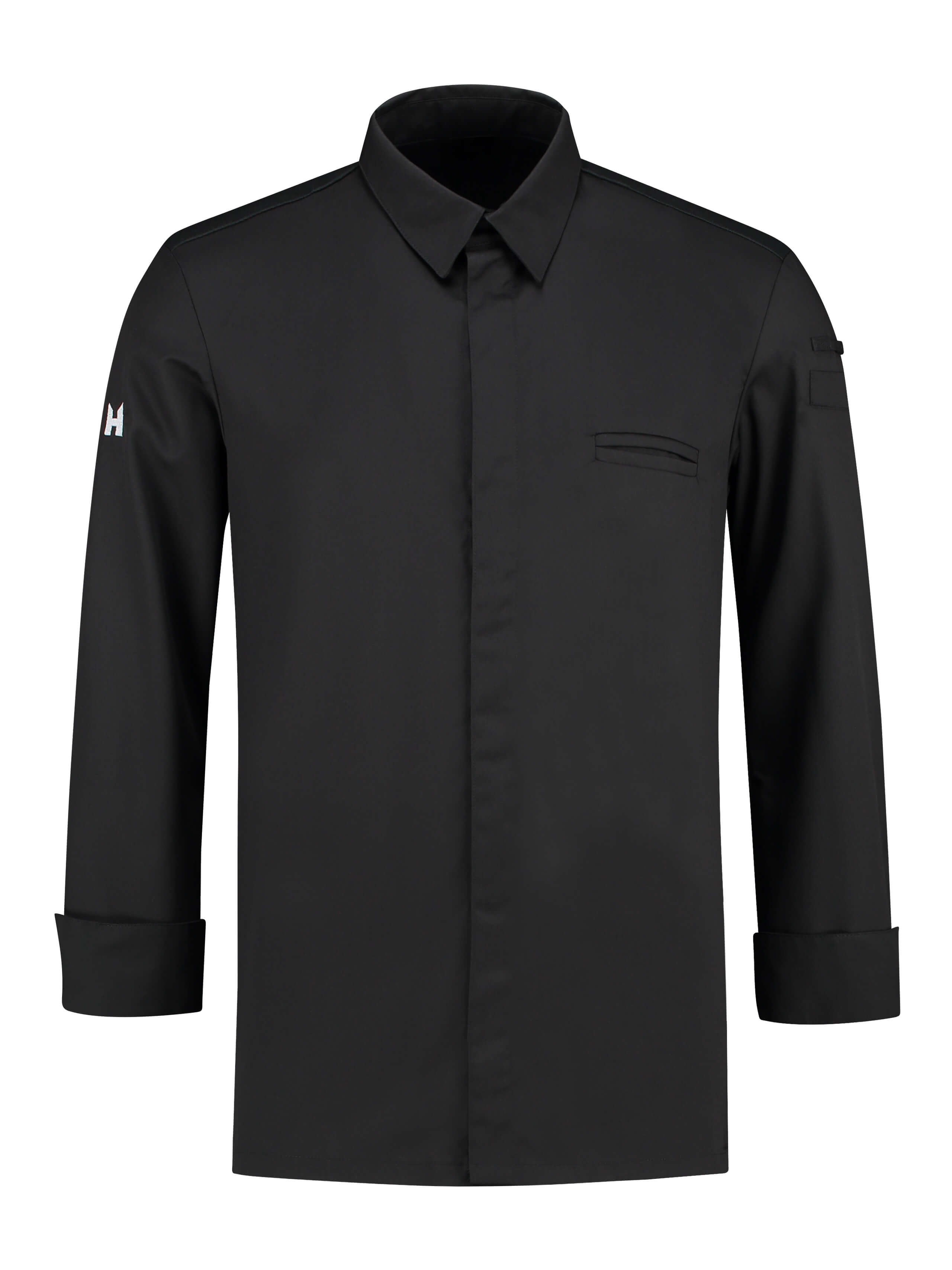 Chef Jacket Angelo Black by Le Nouveau Chef - ChefsCotton