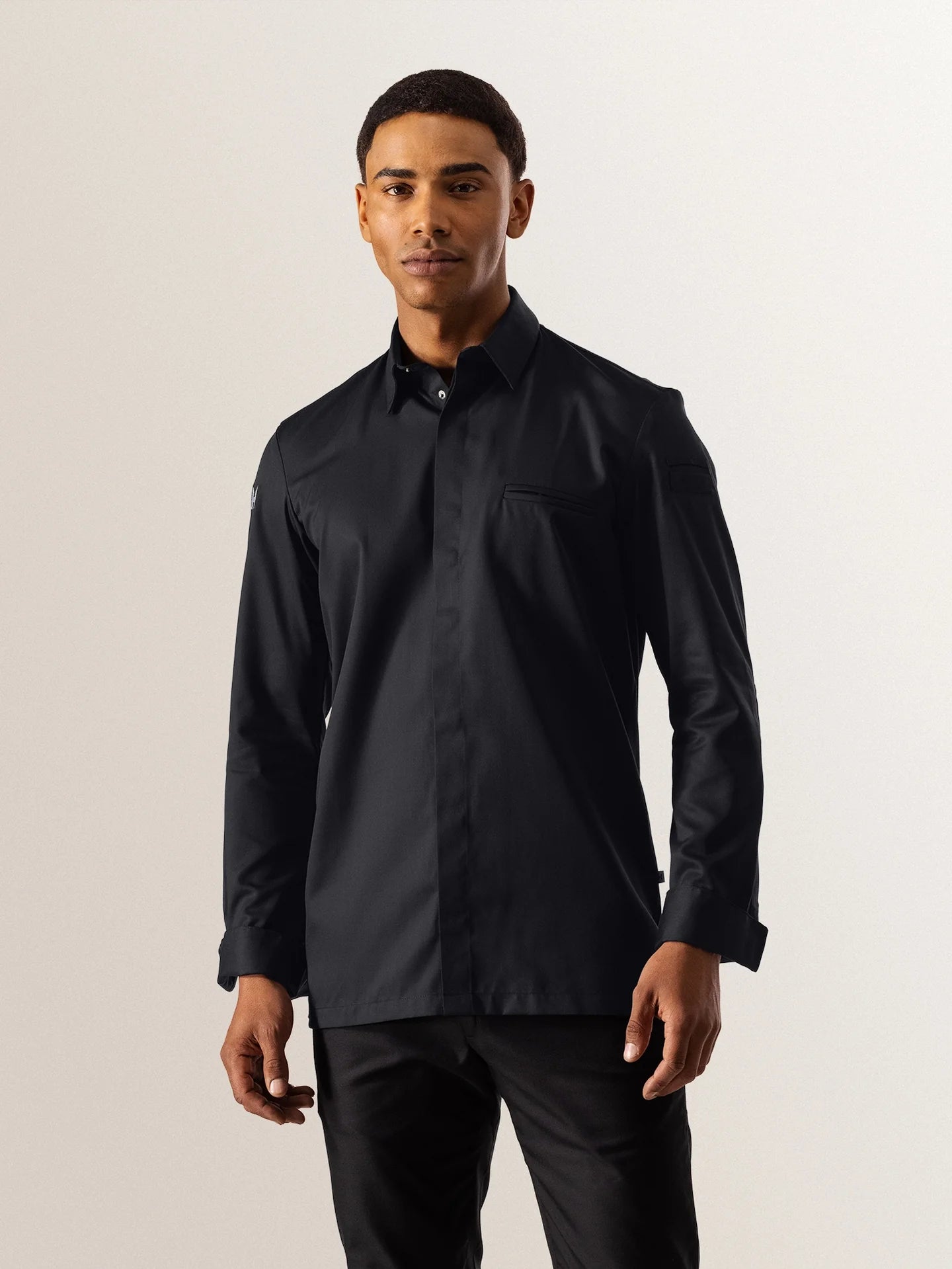 Chef Jacket Angelo Black by Le Nouveau Chef - ChefsCotton
