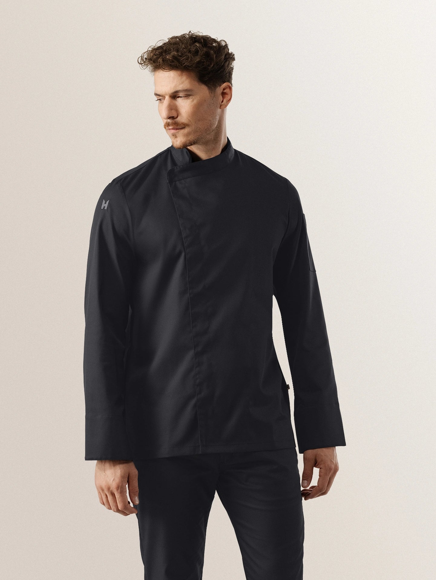 Chef Jacket Arnoux Black by Le Nouveau Chef - ChefsCotton