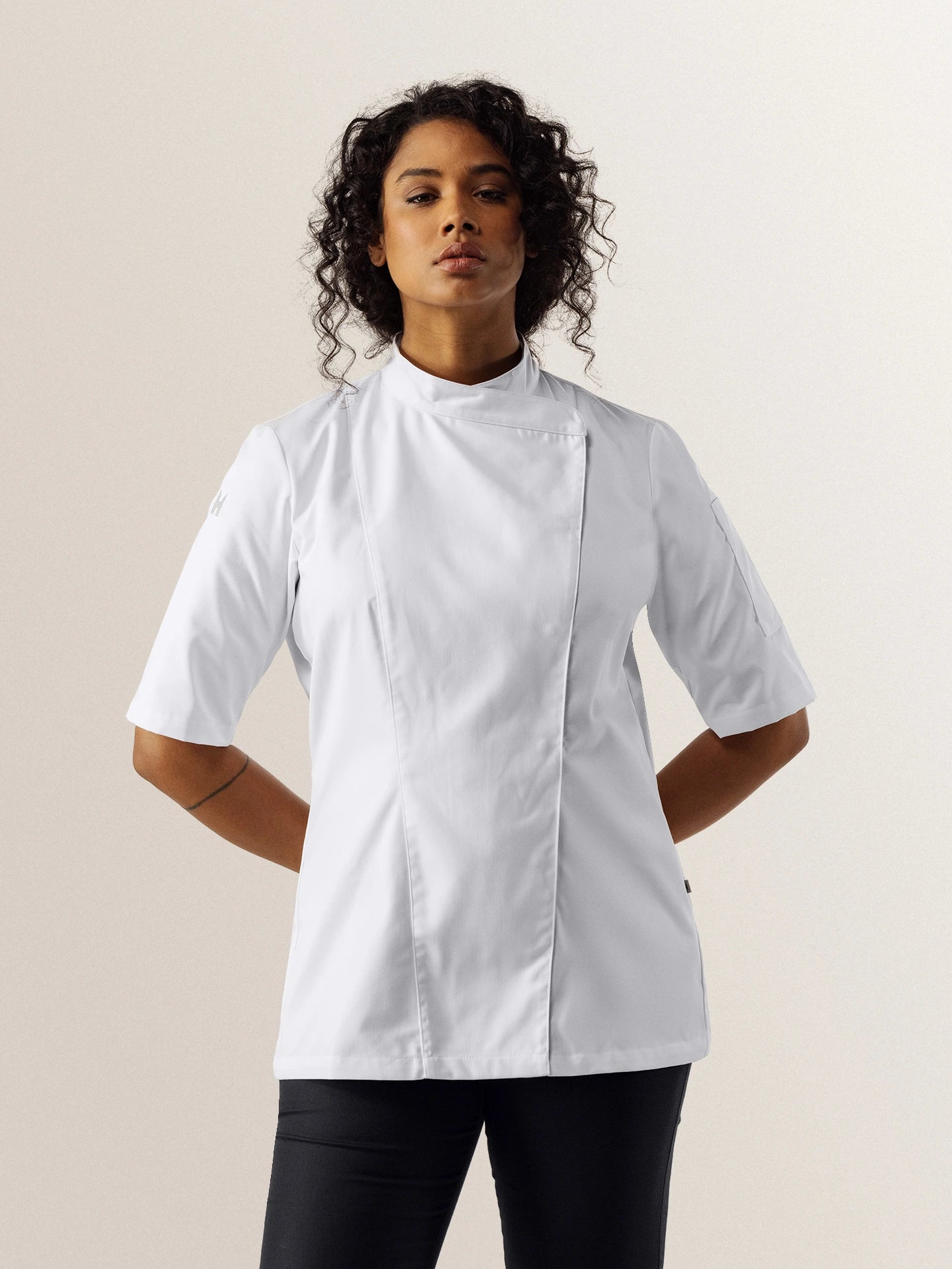 Chef Jacket Brunelle White by Le Nouveau Chef - ChefsCotton