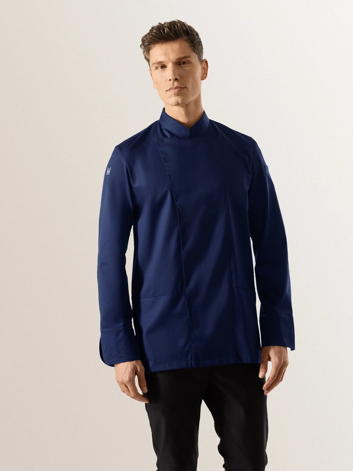 Chef Jacket Dave Navy by Le Nouveau Chef - ChefsCotton