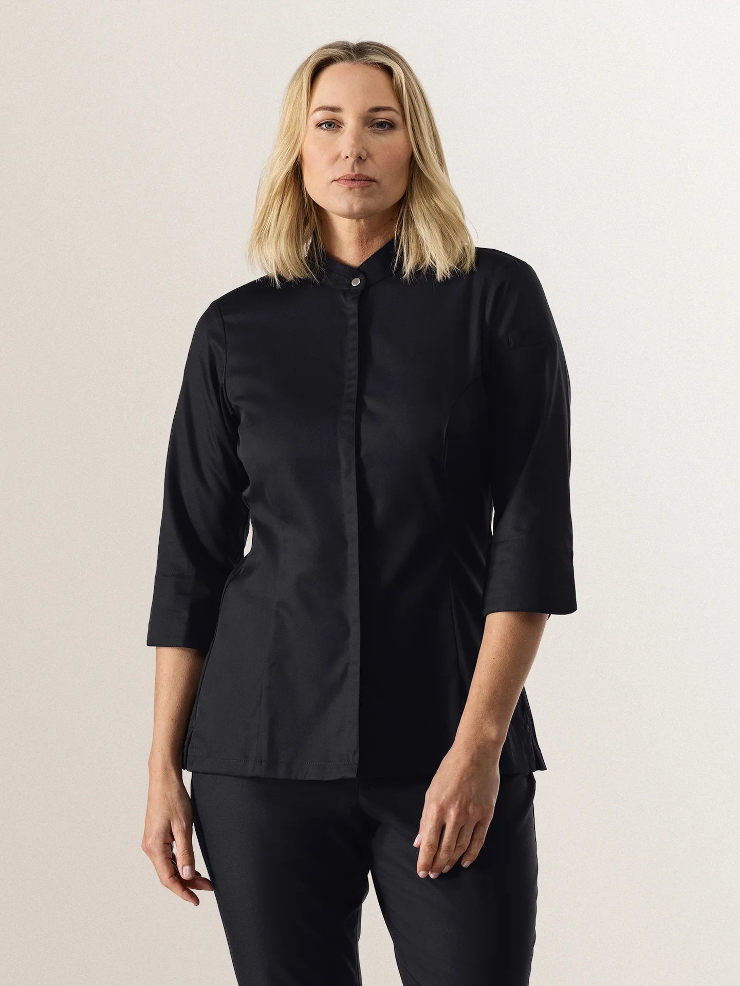 Chef Jacket Esmee Black by Le Nouveau Chef - ChefsCotton