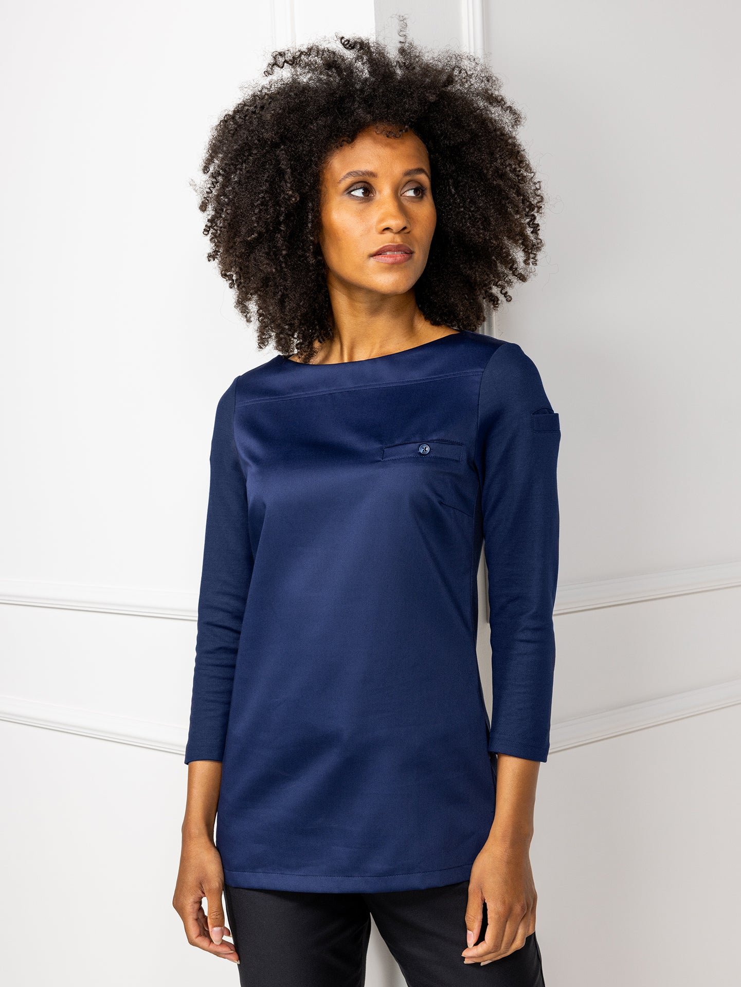 Chef Jacket Evy Patriot Blue by Le Nouveau Chef - ChefsCotton