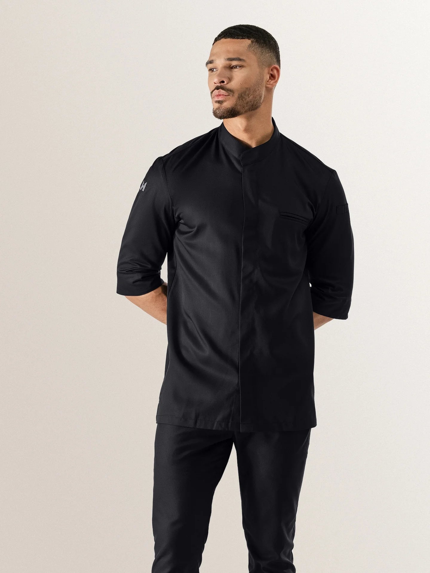 Chef Jacket Fabian Black by Le Nouveau Chef - ChefsCotton