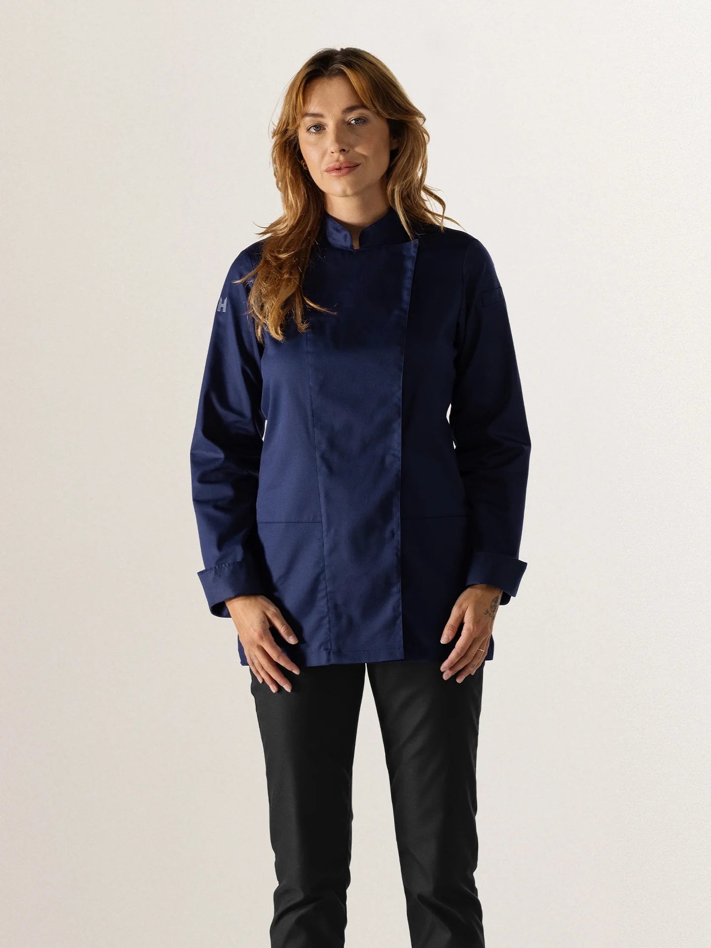 Chef Jacket Lynn Navy by Le Nouveau Chef - ChefsCotton