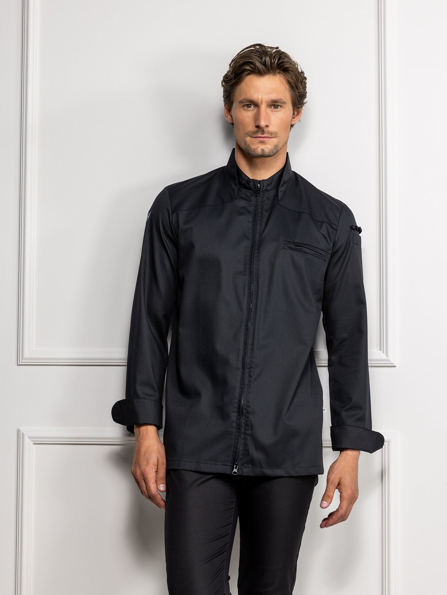 Chef Jacket Nero Black by Le Nouveau Chef - ChefsCotton