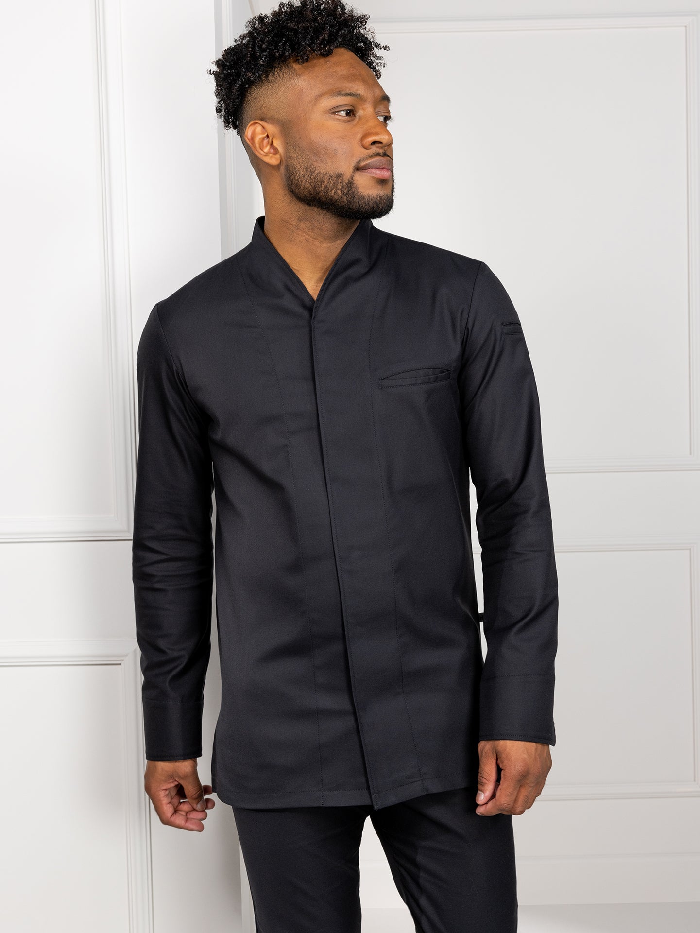Chef Jacket Savio Black by Le Nouveau Chef - ChefsCotton