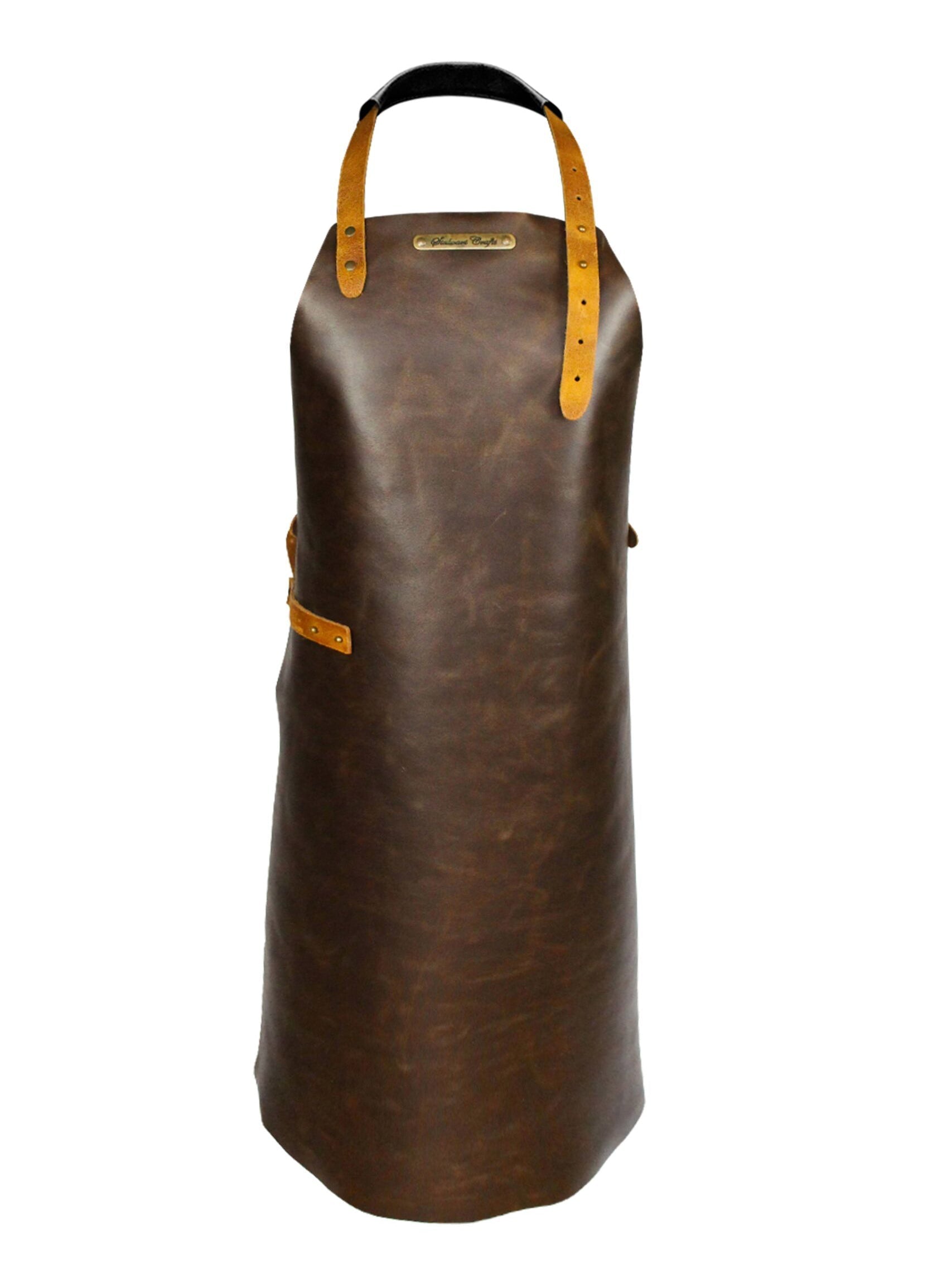 Leather Apron Basic Brown by Handcrafted Leather Aprons - ChefsCotton