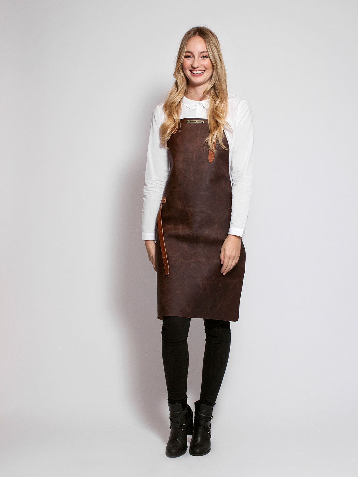 Leather Apron Basic Brown by Handcrafted Leather Aprons - ChefsCotton