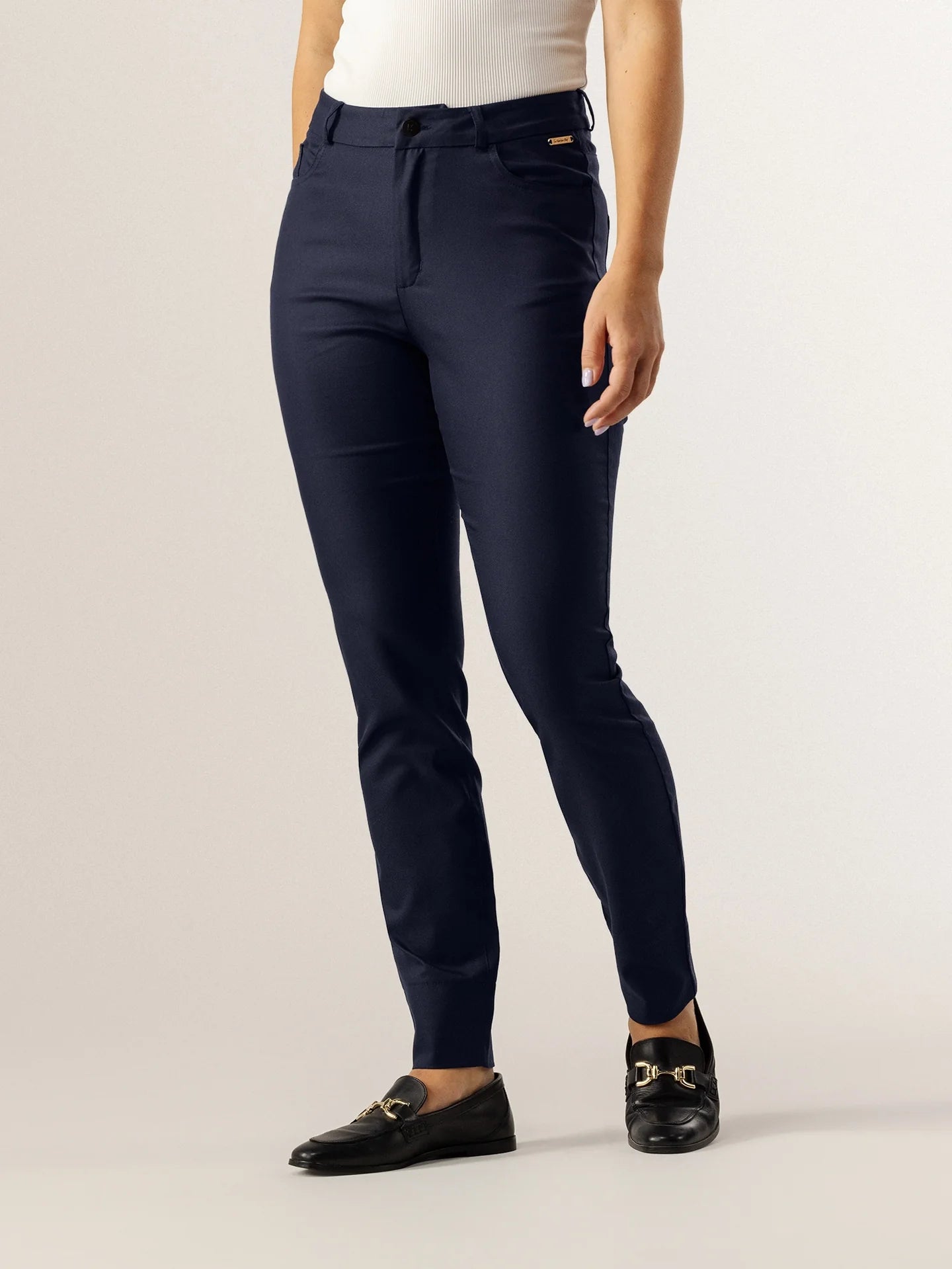 Pants Savannah Deep Blue by Le Nouveau Chef - ChefsCotton