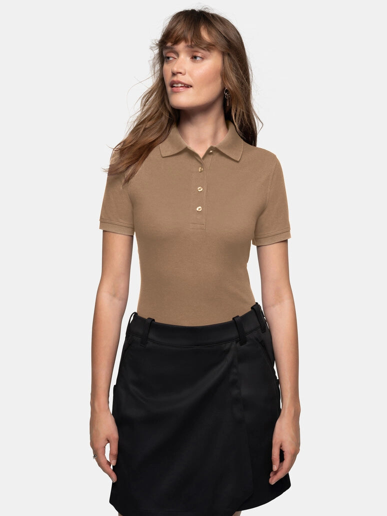 Performance Women Polo Mikralinar® Nougat by Hakro - ChefsCotton