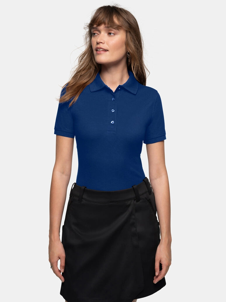 Performance Women Polo Mikralinar® Ultramarine Blue by Hakro - ChefsCotton