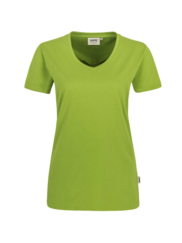 Performance Women V-Shirt Mikralinar® Kiwi by Hakro - ChefsCotton