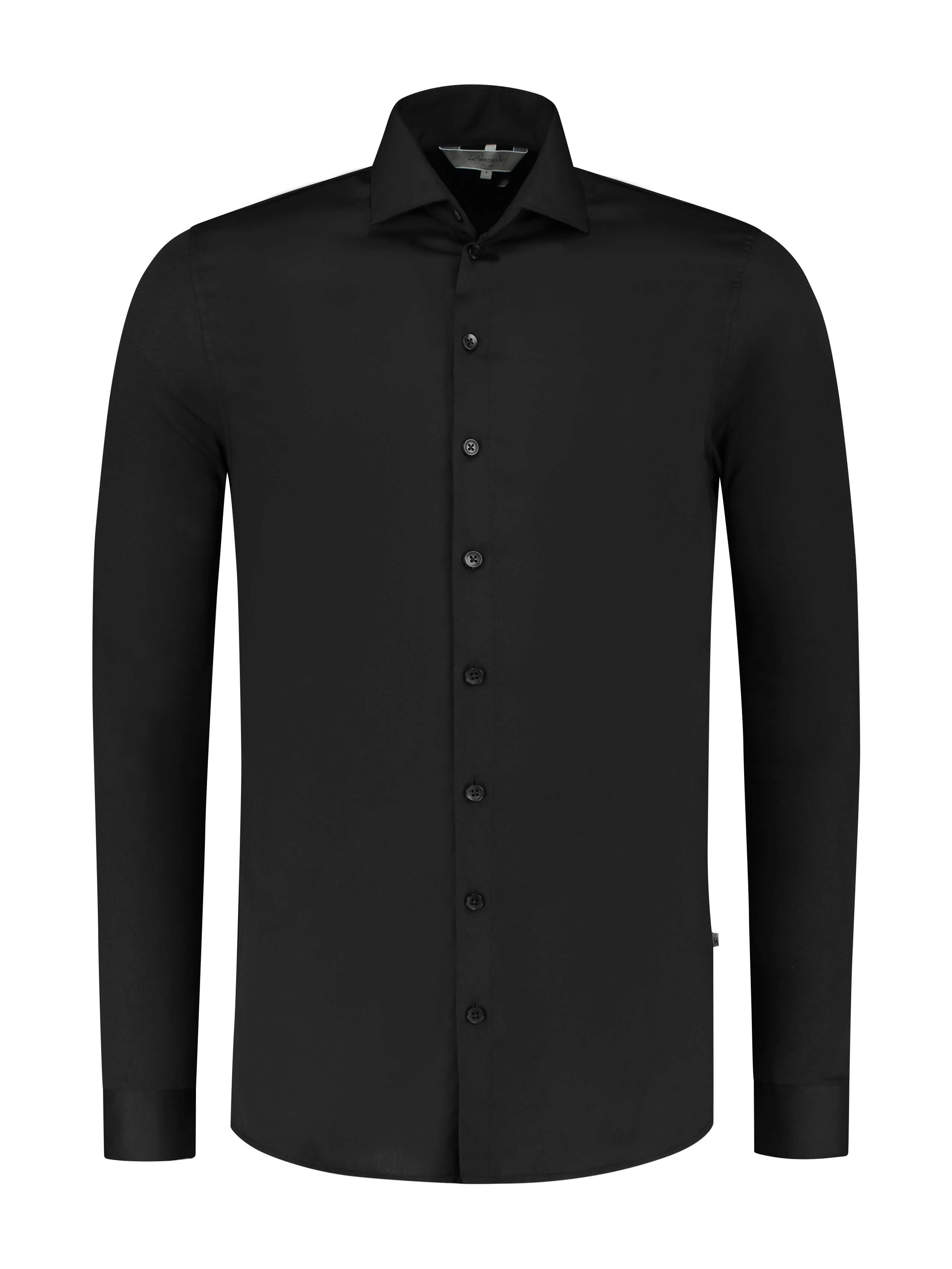 Service Shirt Liam Black by Le Nouveau Chef - ChefsCotton