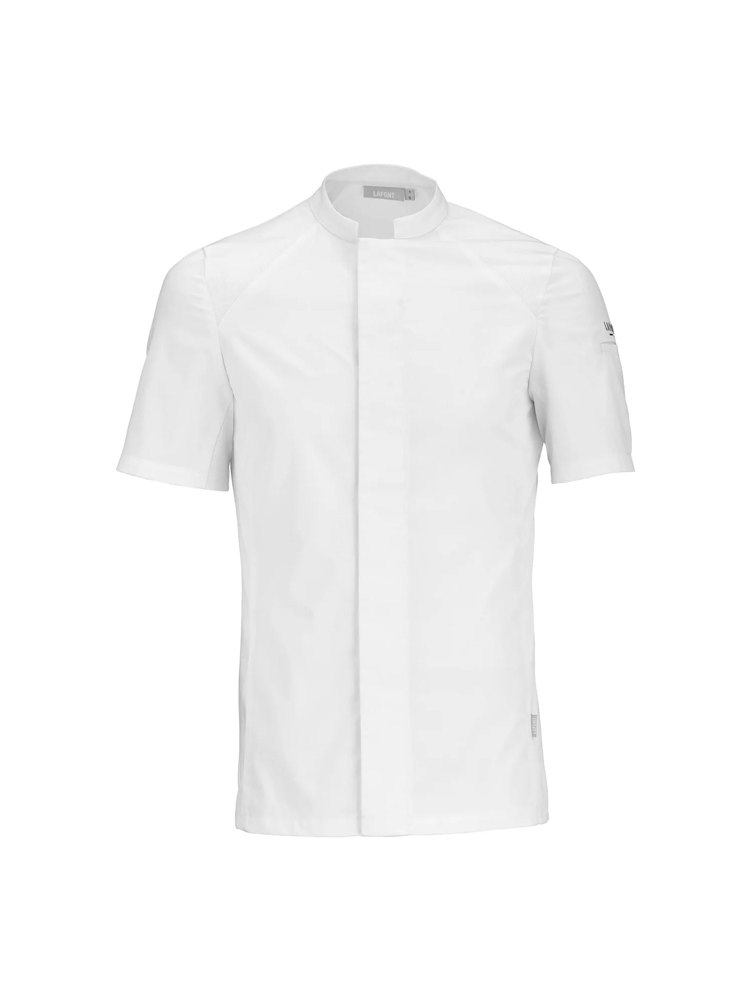 Short-Sleeved Chef Jacket Basil 2 White by LaFont - ChefsCotton