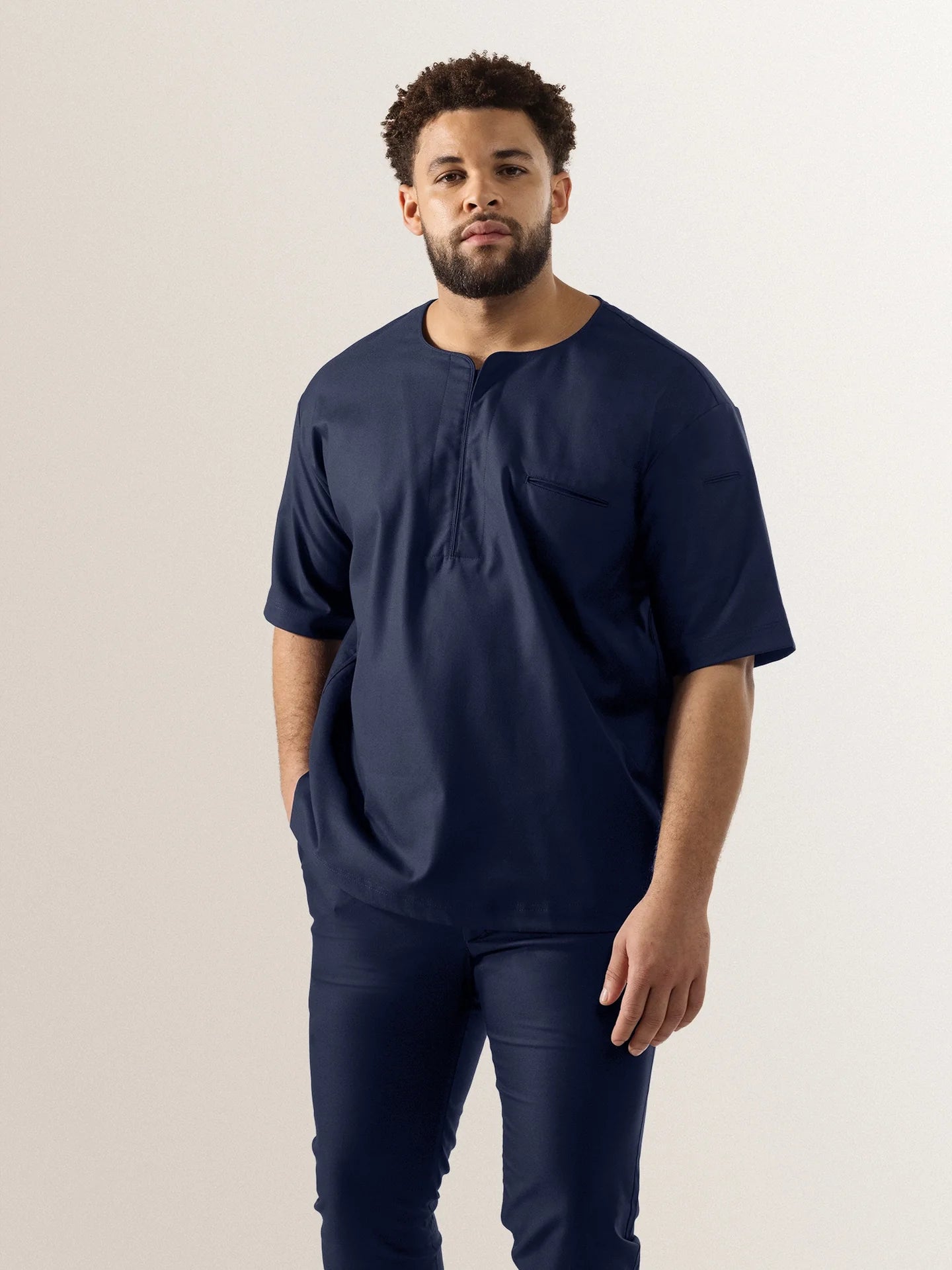 T-shirt Norian Deep Blue by Le Nouveau Chef - ChefsCotton