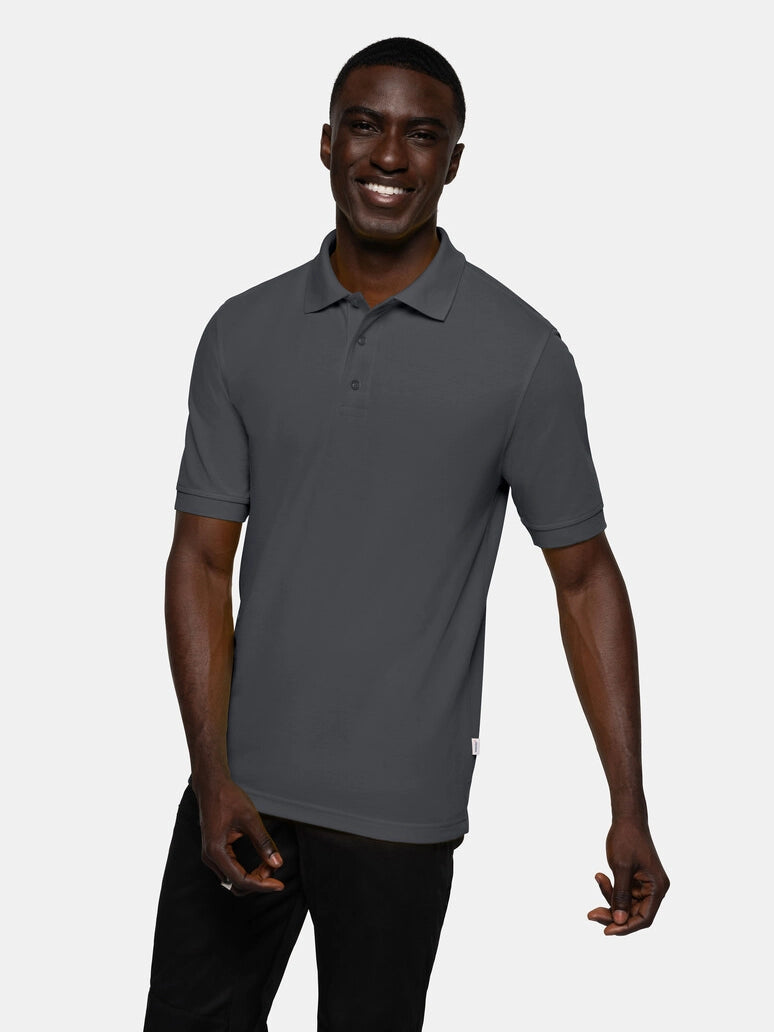 Unisex Polo Performance Mikralinar® Anthracite by Hakro - ChefsCotton