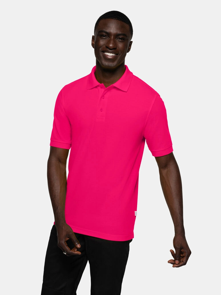 Unisex Polo Performance Mikralinar® Magenta by Hakro - ChefsCotton
