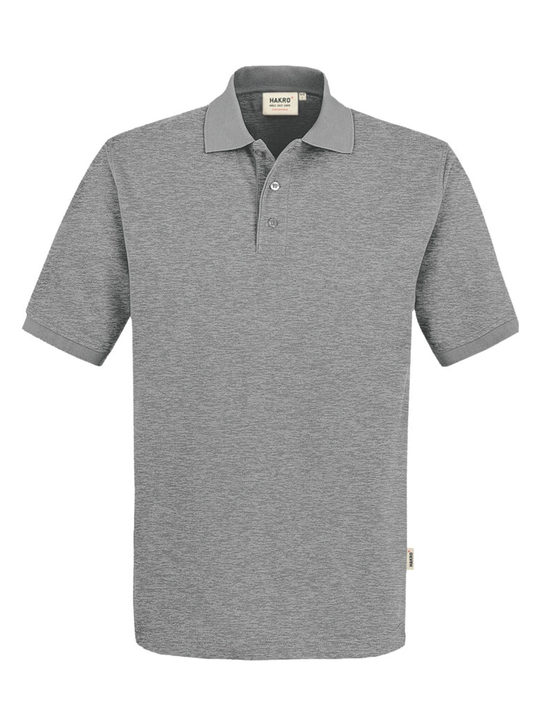 Unisex Polo Performance Mikralinar® Mottled Grey by Hakro - ChefsCotton
