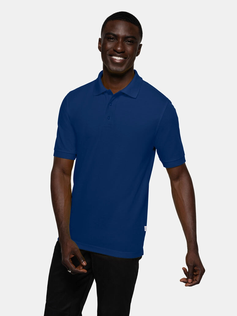 Unisex Polo Performance Mikralinar® Ultramarine Blue by Hakro - ChefsCotton