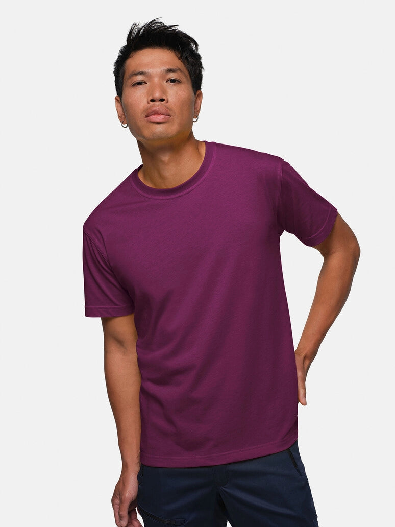 Unisex T-Shirt Performance Mikralinar® Aubergine by Hakro - ChefsCotton