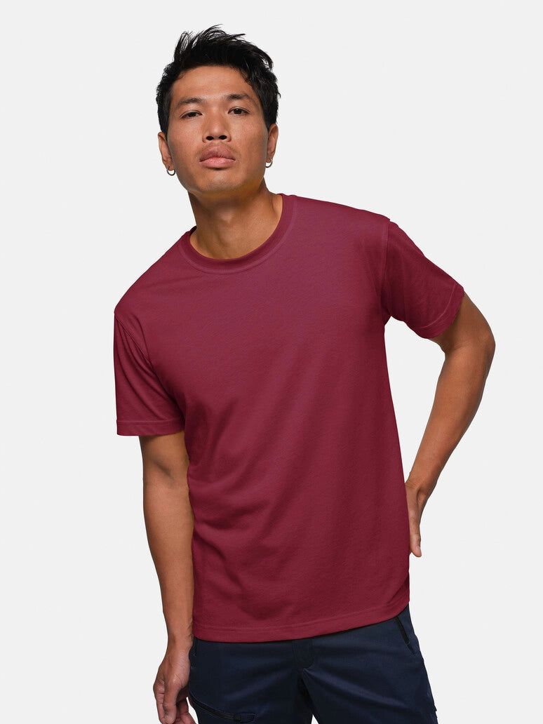 Unisex T-Shirt Performance Mikralinar® Burgundy by Hakro - ChefsCotton