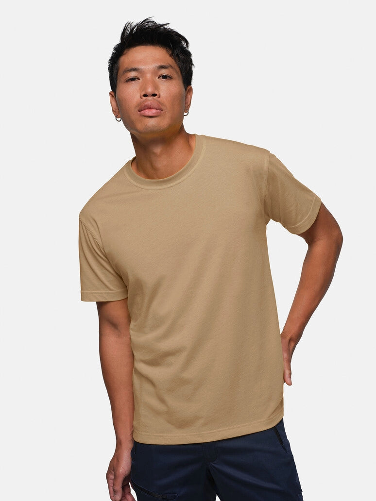 Unisex T-Shirt Performance Mikralinar® Khaki by Hakro - ChefsCotton