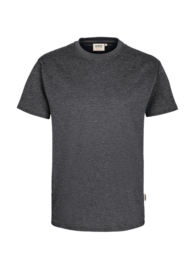 Unisex T-Shirt Performance Mikralinar® Mottled Anthracite by Hakro - ChefsCotton