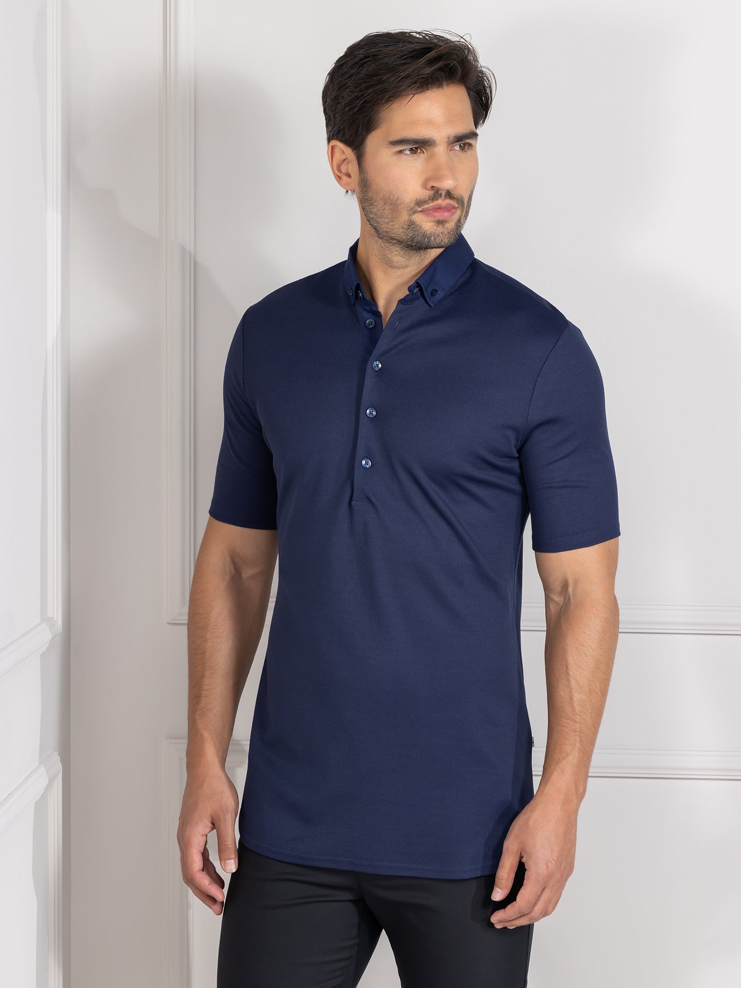 Polo Matteo Patriot Blue by Le Nouveau Chef - ChefsCotton