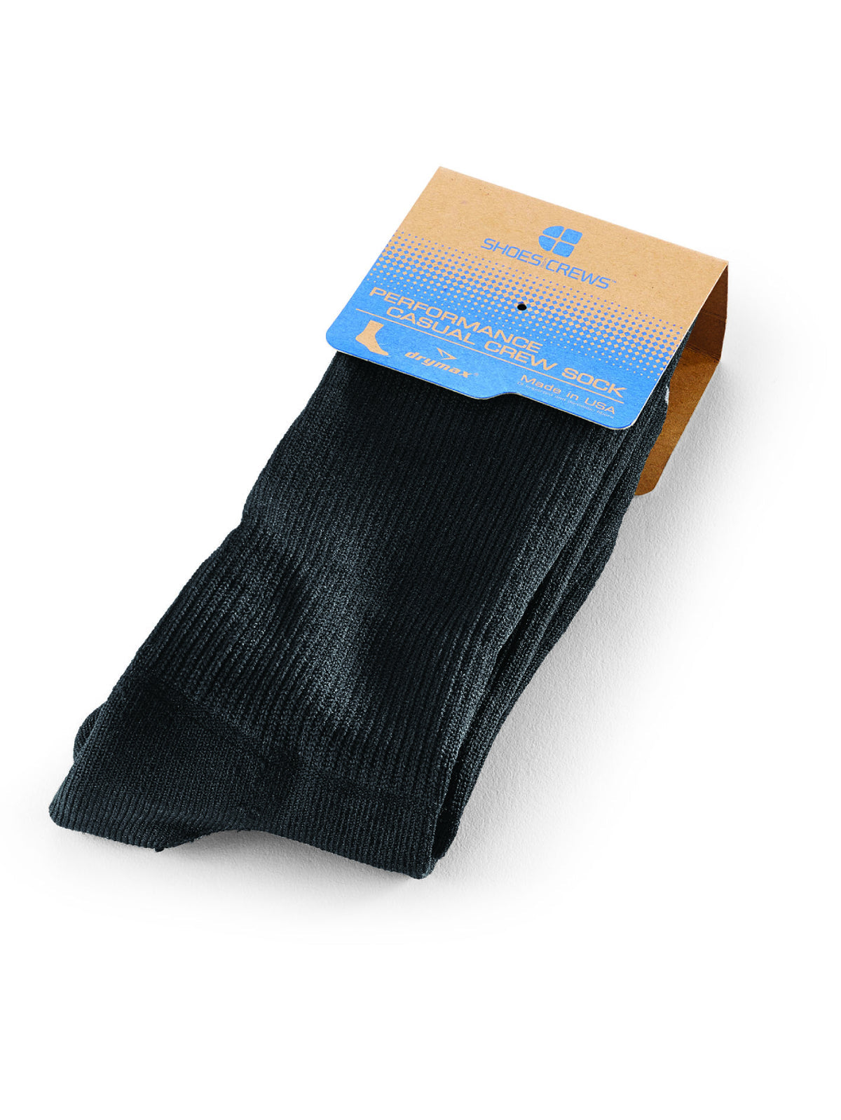 Unisex Crew Socks Black by Shoes For Crews - ChefsCotton