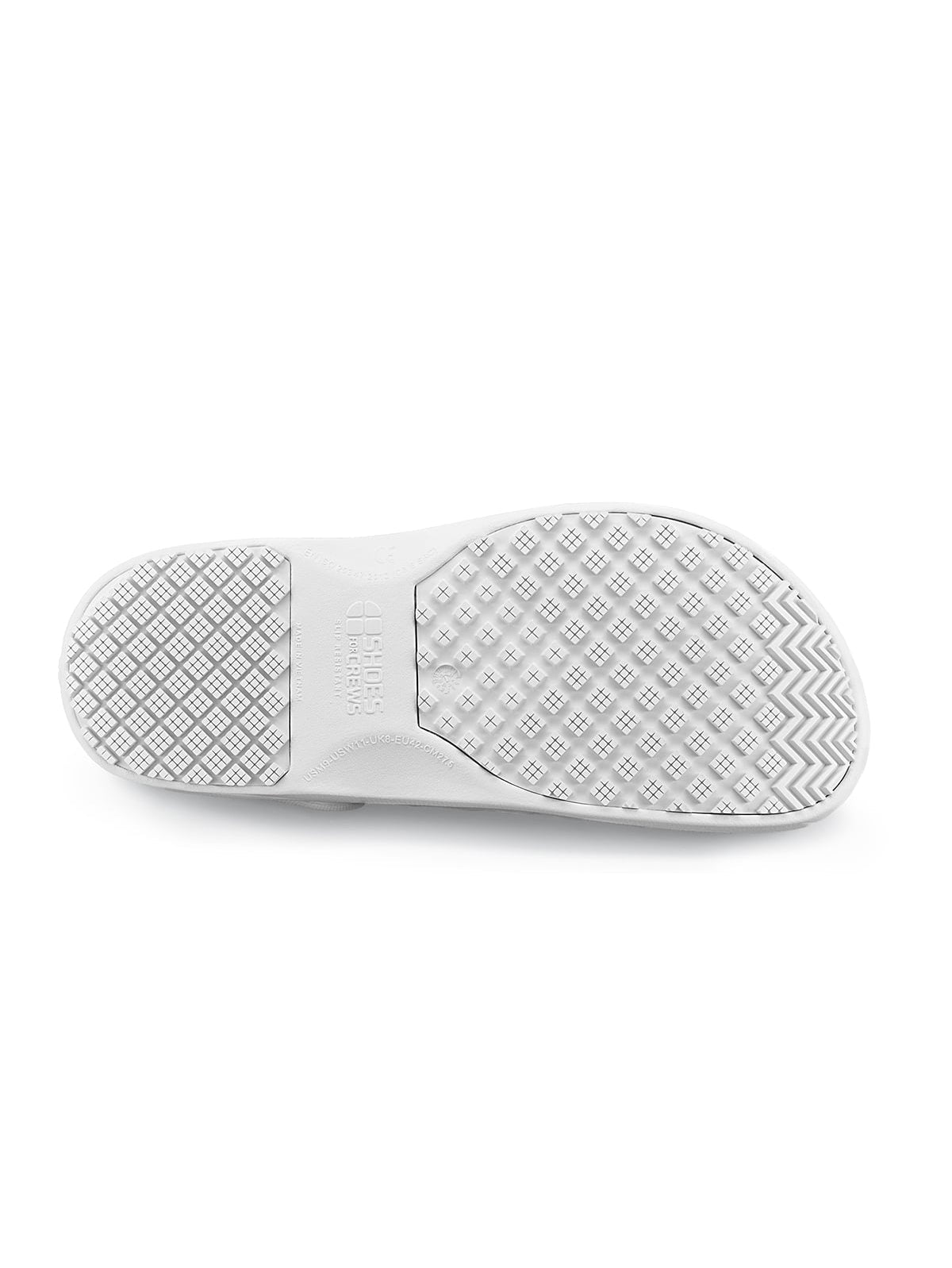 Unisex Work Shoe Zinc White by Shoes For Crews - ChefsCotton