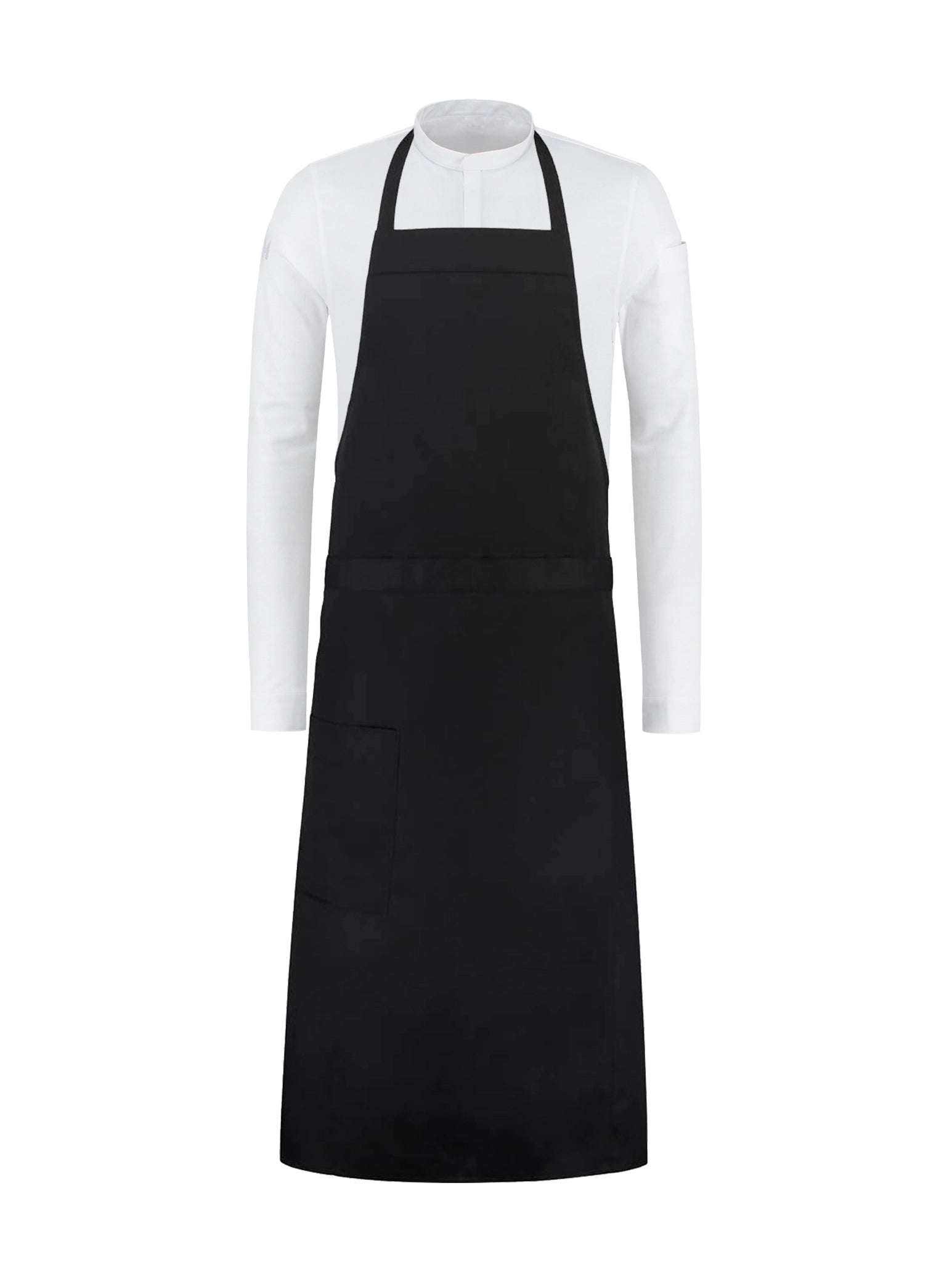 Bib Apron Atlanta Black by Le Nouveau Chef -  ChefsCotton