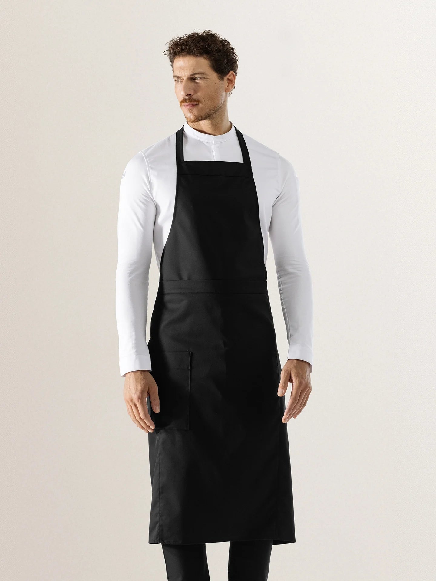 Bib Apron Atlanta Black by Le Nouveau Chef -  ChefsCotton
