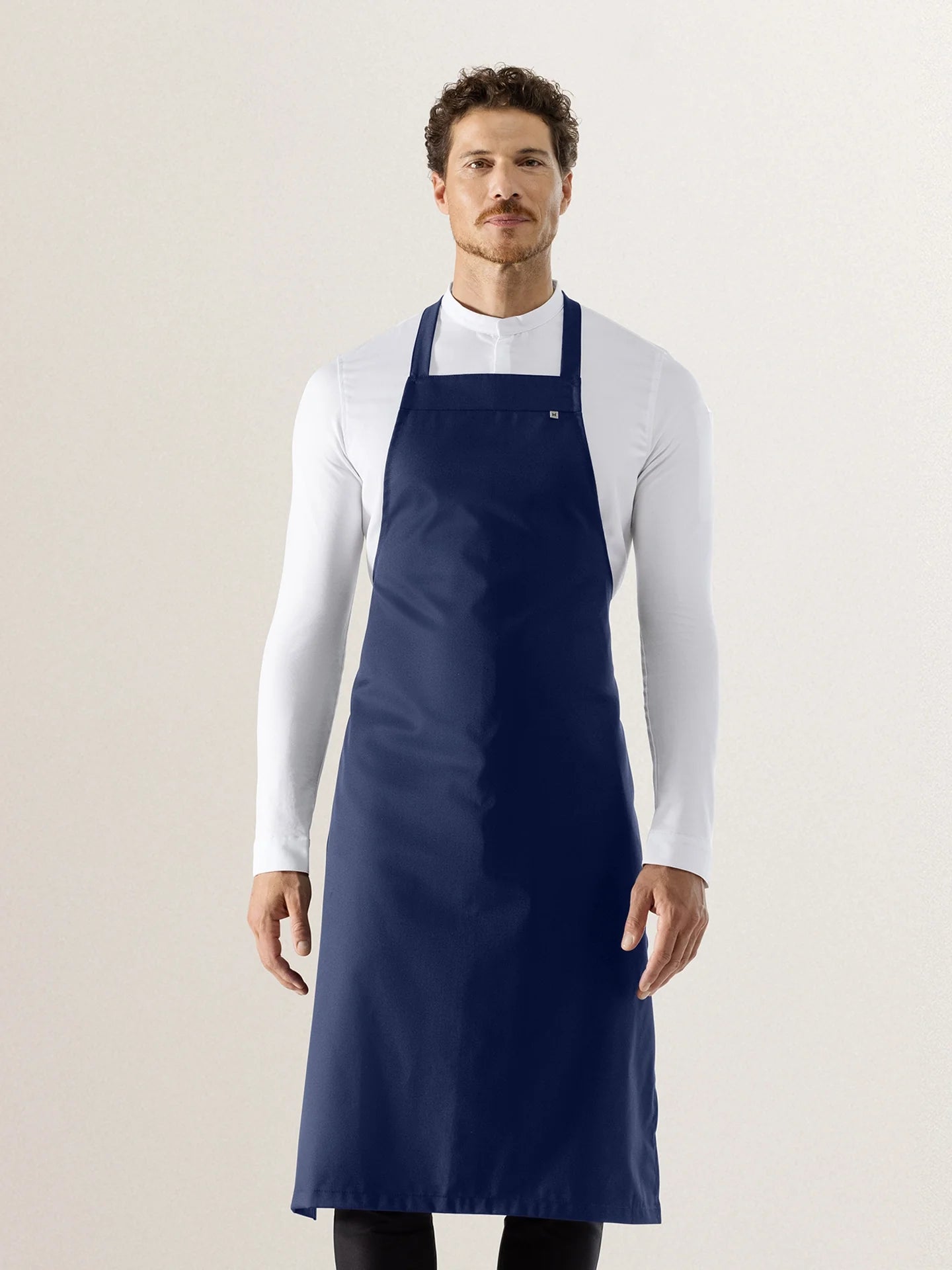 Bib Apron Denver Navy by Le Nouveau Chef -  ChefsCotton