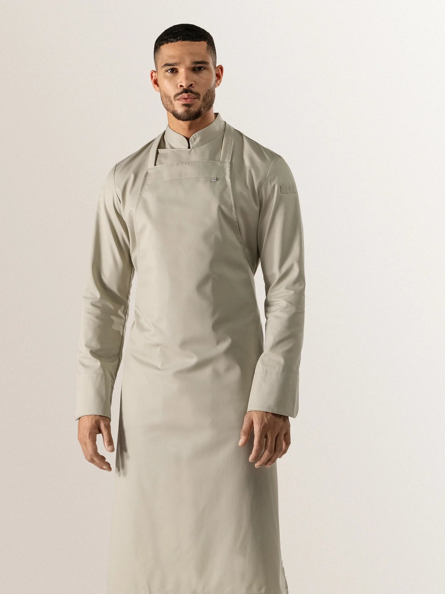 Bib Apron Denver Stone by Le Nouveau Chef -  ChefsCotton