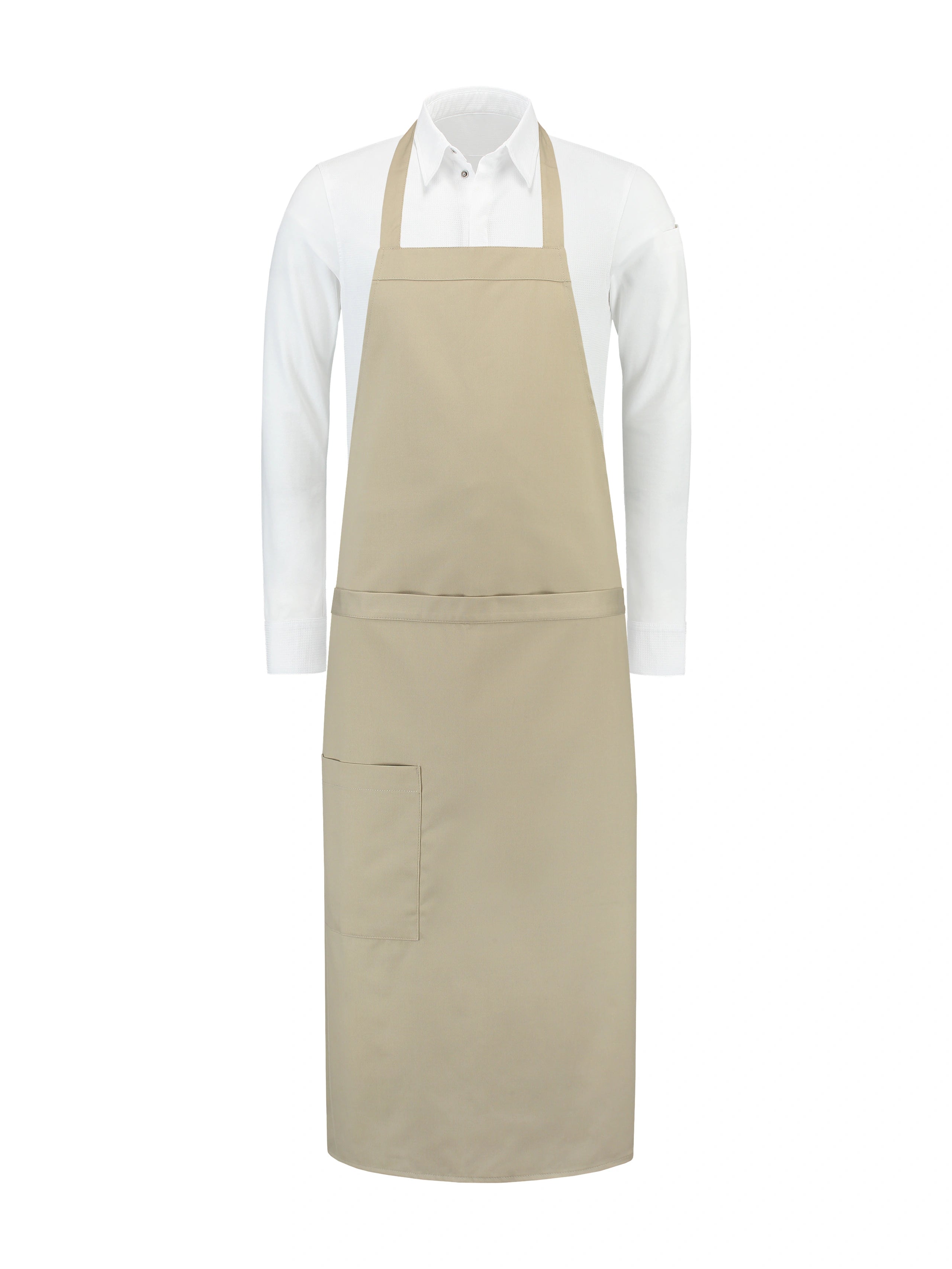 Bib Apron Phoenix Sand Denim by Le Nouveau Chef -  ChefsCotton