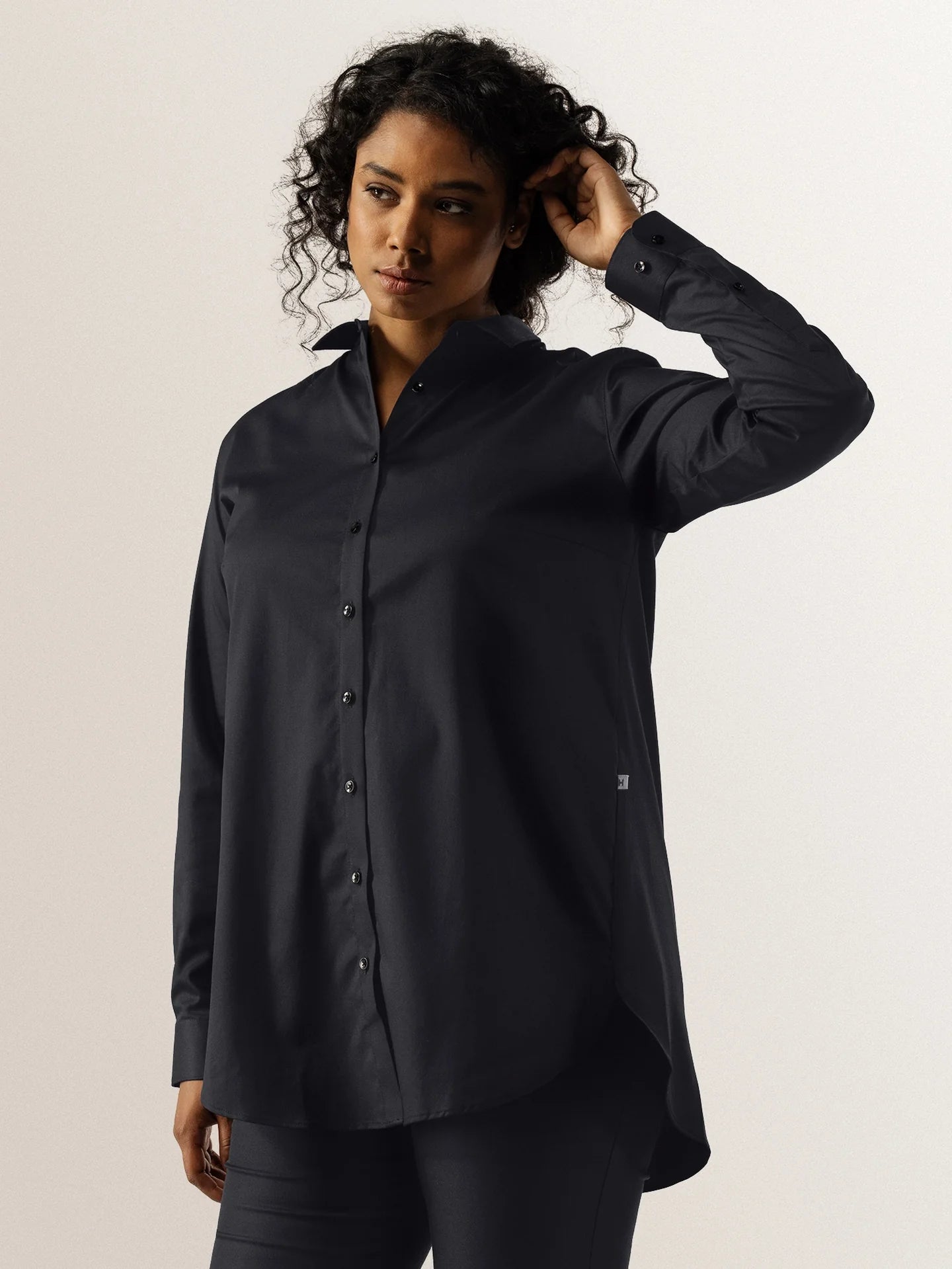 Blouse Louise Black by Le Nouveau Chef -  ChefsCotton