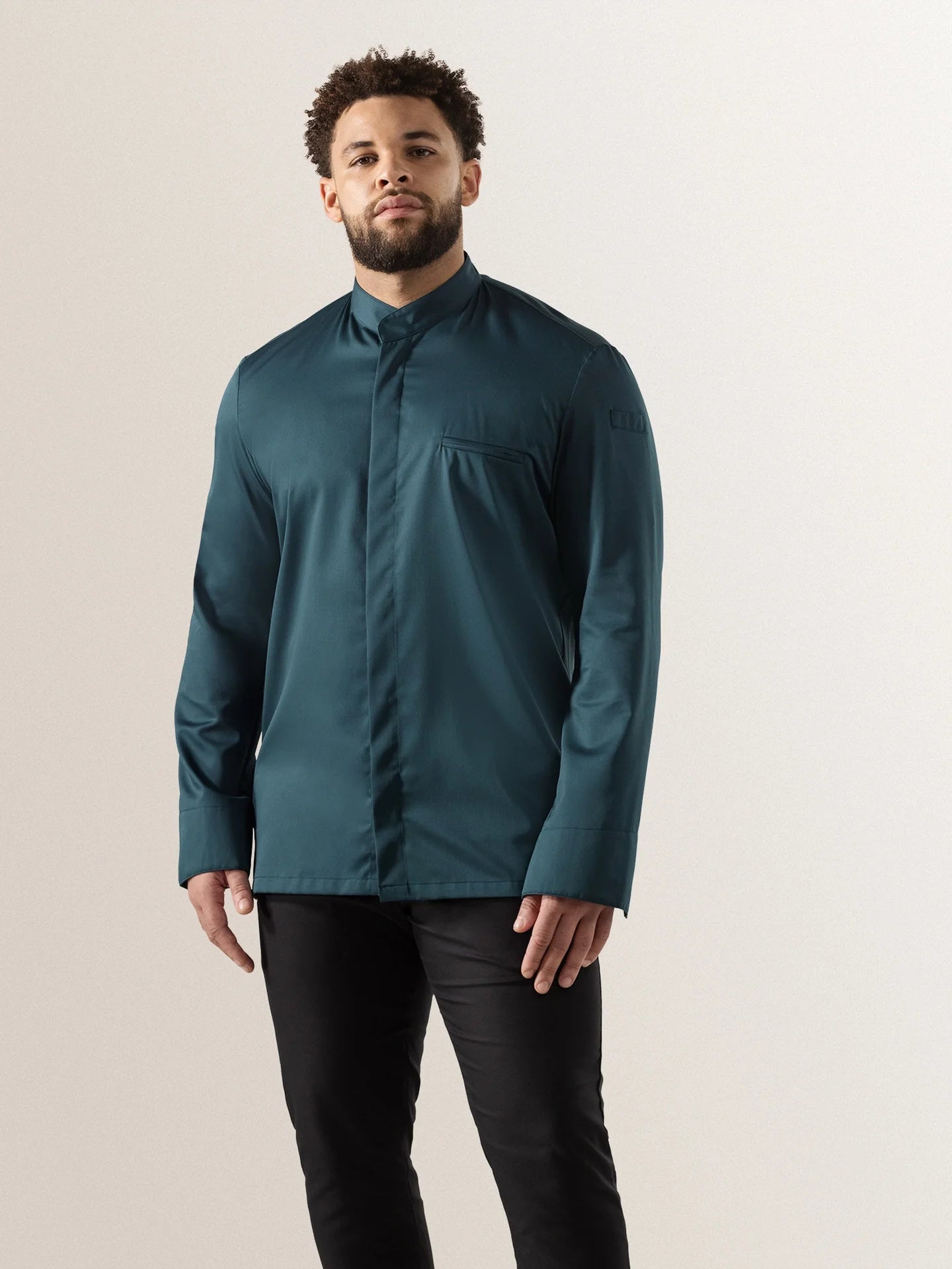 Chef Jacket Alain Petrol by Le Nouveau Chef -  ChefsCotton