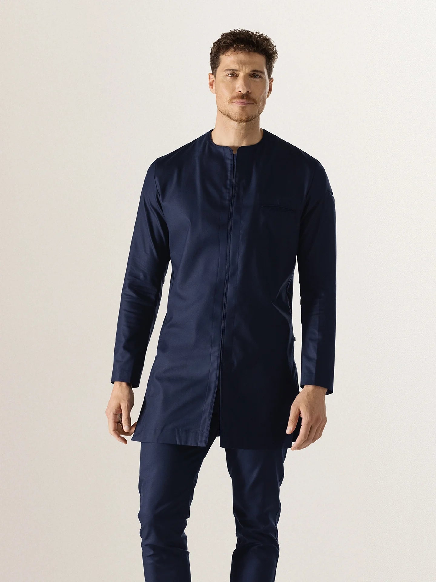 Chef Jacket Jasper Deep Blue by Le Nouveau Chef -  ChefsCotton