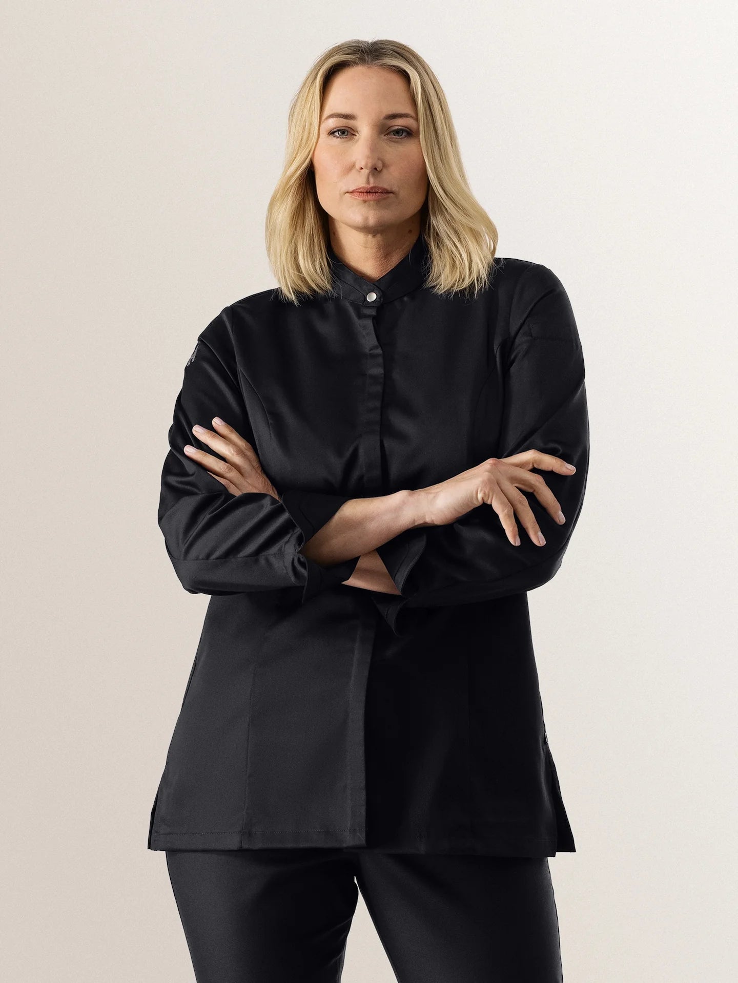 Chef Jacket Venus Black by Le Nouveau Chef -  ChefsCotton