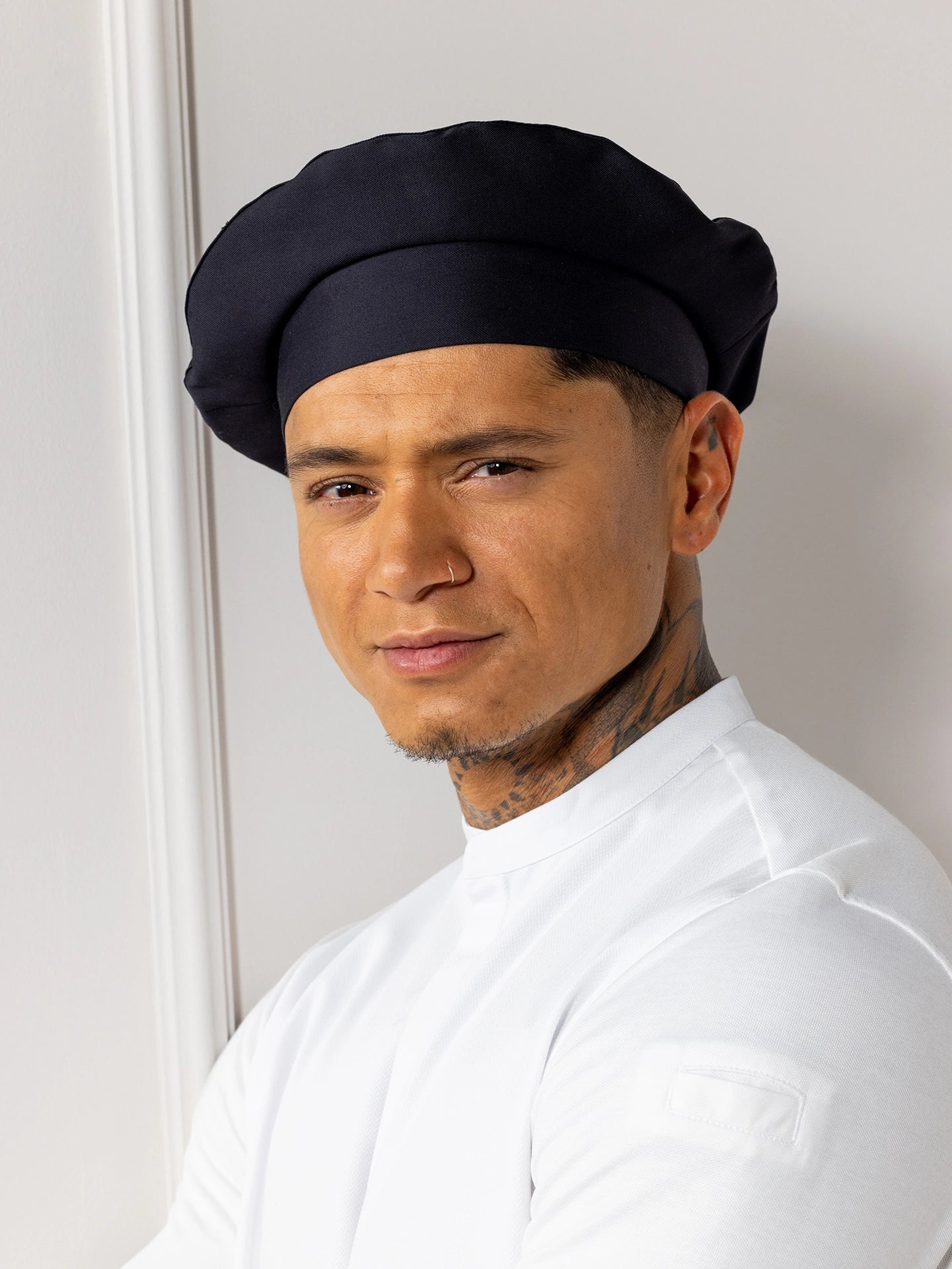 Chef Hat Baret Black by Le Nouveau Chef -  ChefsCotton