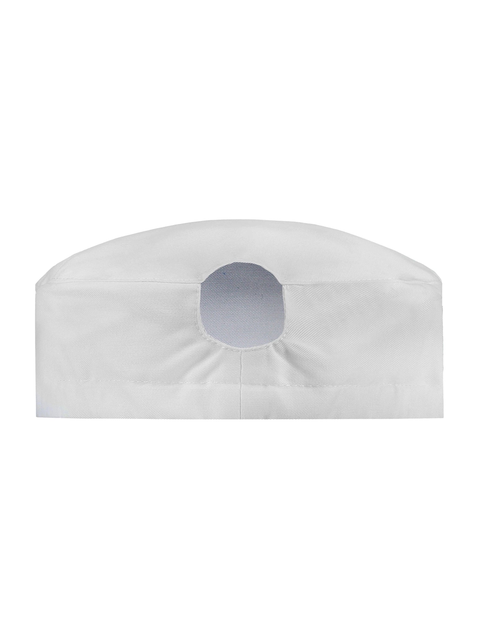 Chef Hat Fez Ponytail White by Le Nouveau Chef -  ChefsCotton